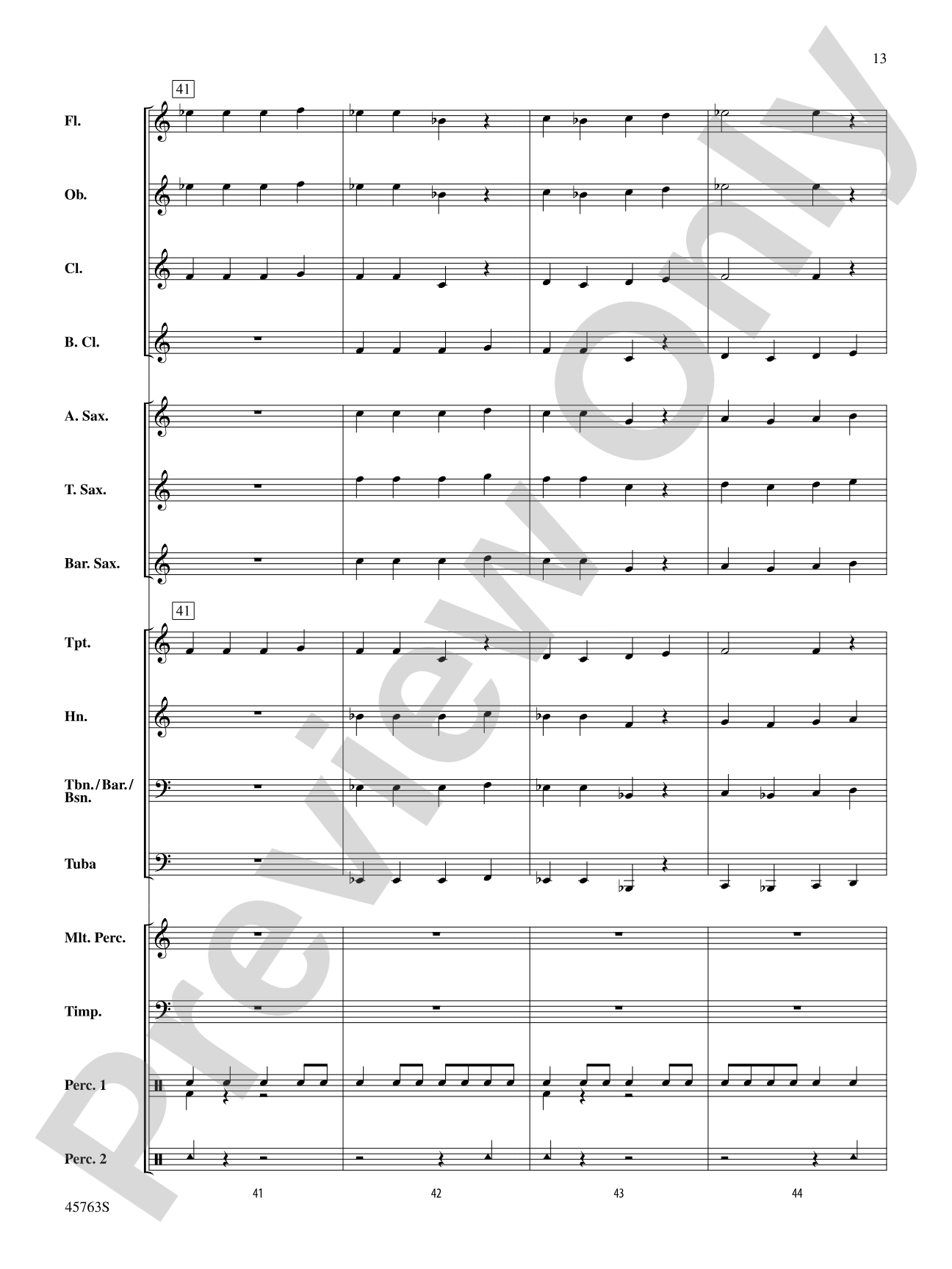 Wenceslas Variants: Concert Band Conductor Score & Parts