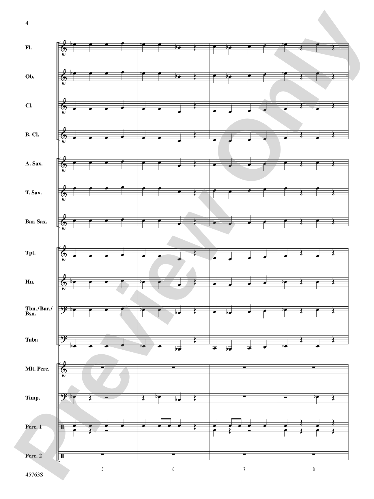Wenceslas Variants: Concert Band Conductor Score & Parts