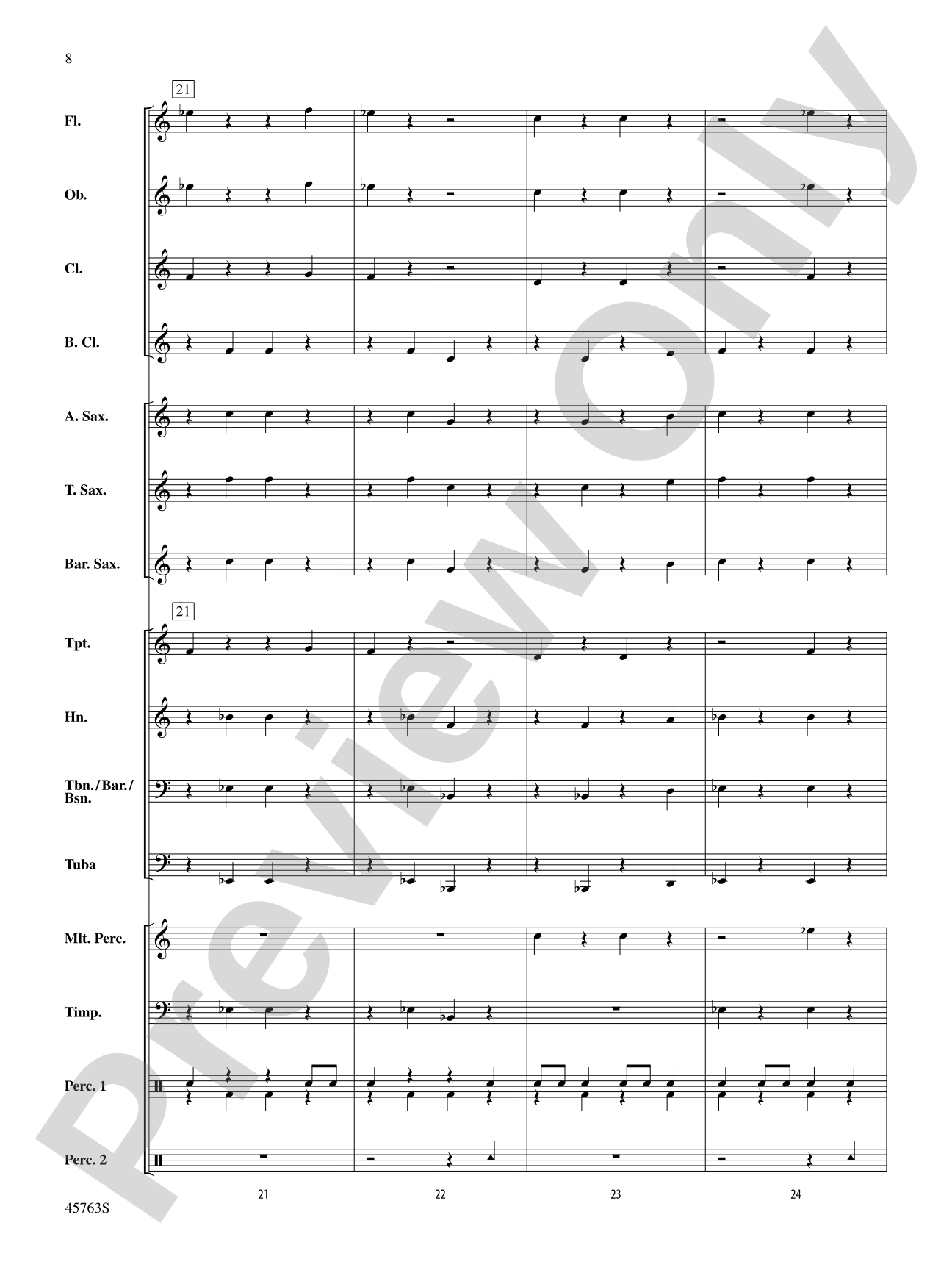 Wenceslas Variants: Concert Band Conductor Score & Parts