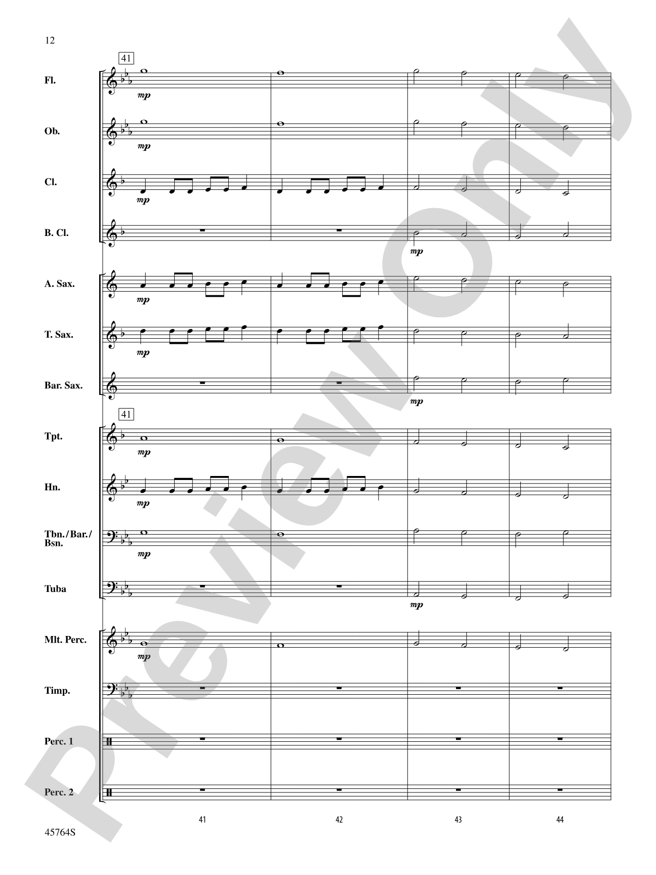 Dawn Over King's Valley: Concert Band Conductor Score & Parts