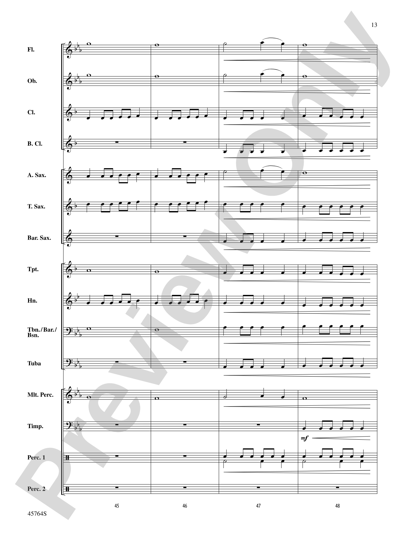 Dawn Over King's Valley: Concert Band Conductor Score & Parts