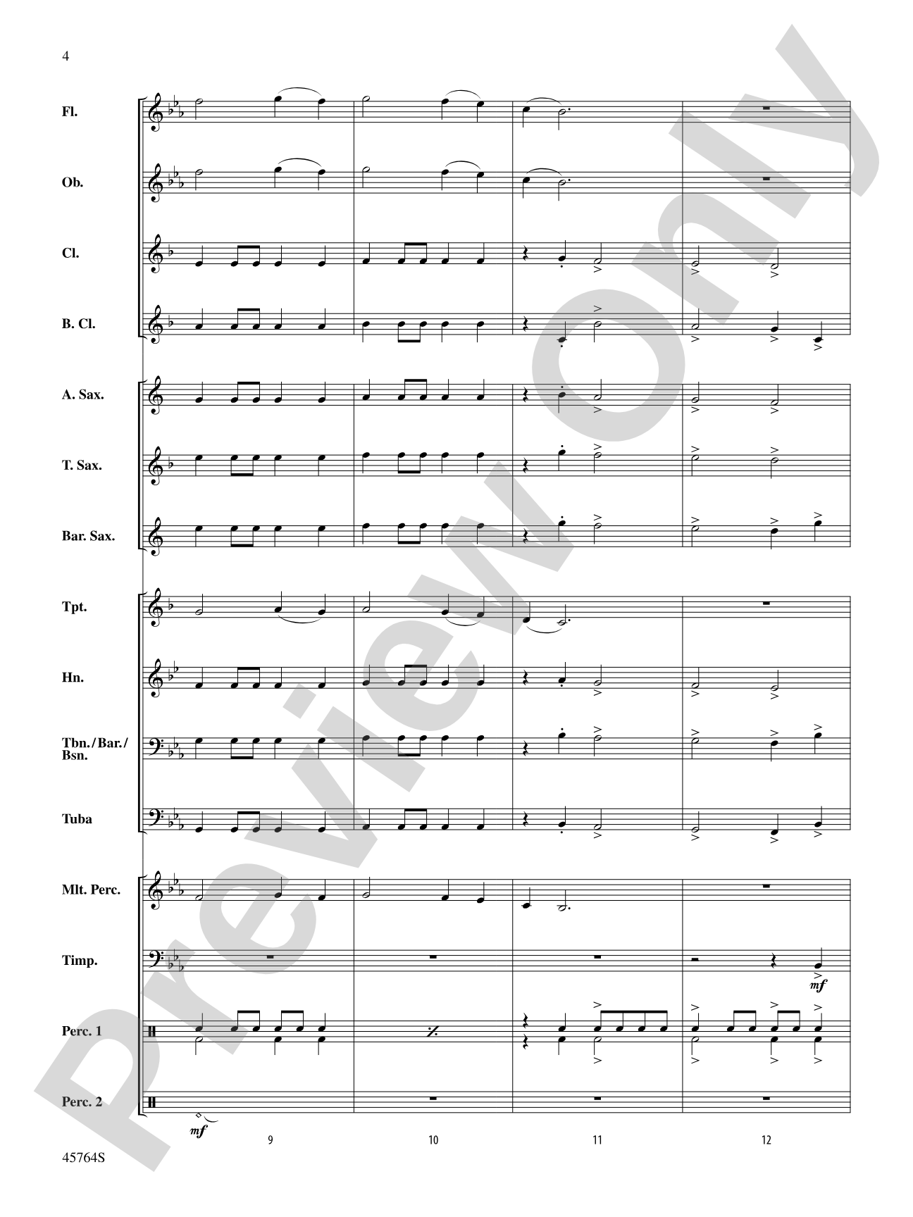 Dawn Over King's Valley: Concert Band Conductor Score & Parts