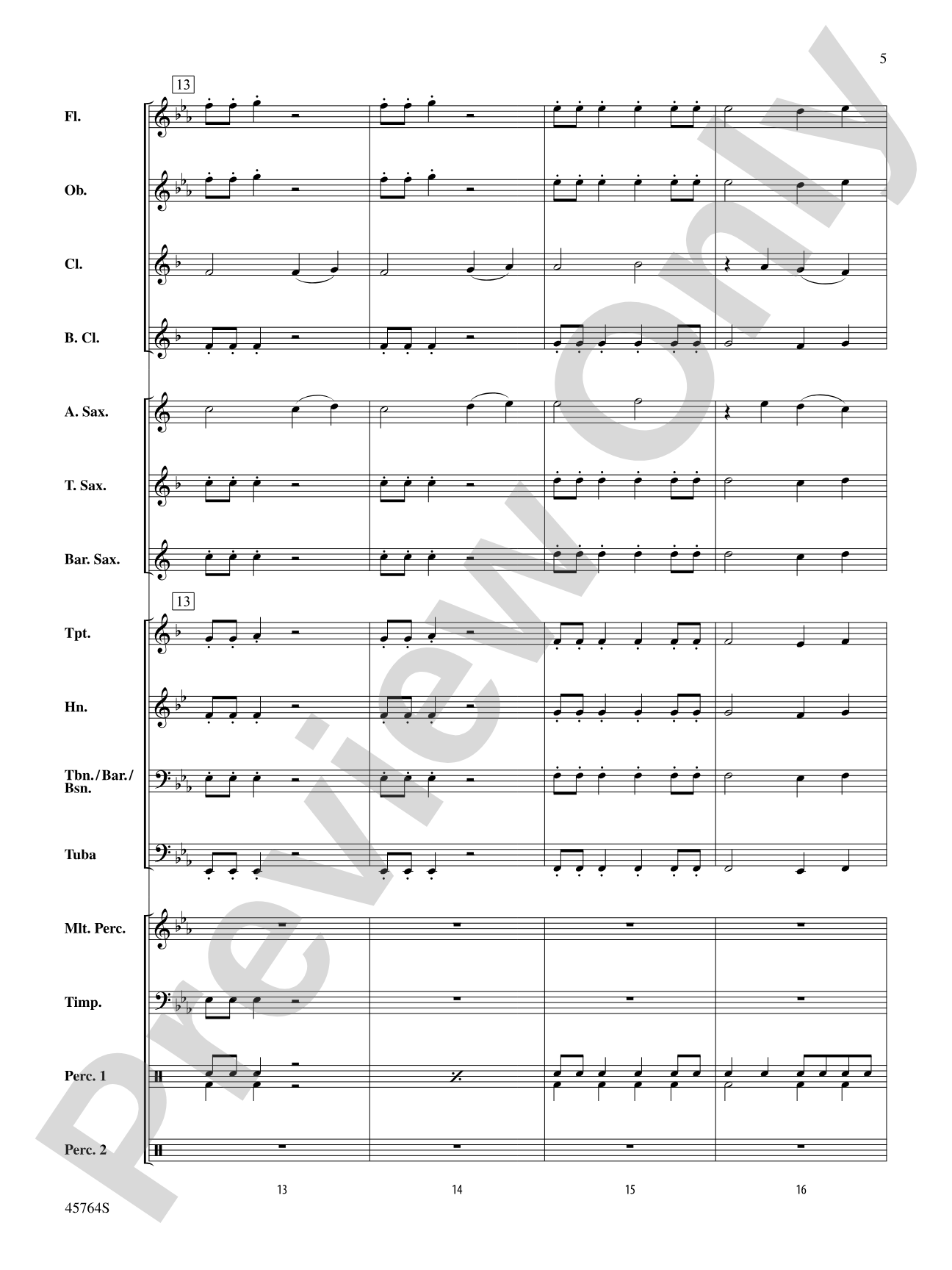 Dawn Over King's Valley: Concert Band Conductor Score & Parts