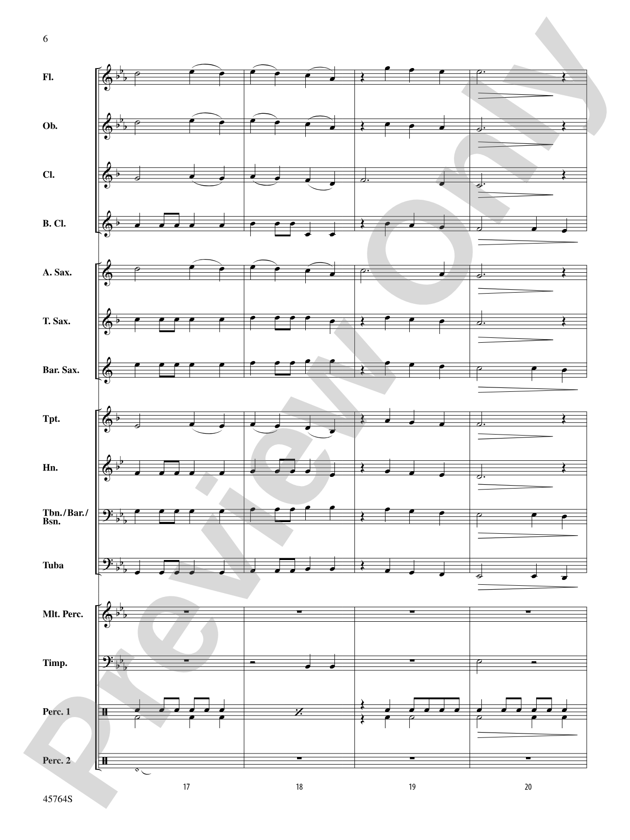 Dawn Over King's Valley: Concert Band Conductor Score & Parts