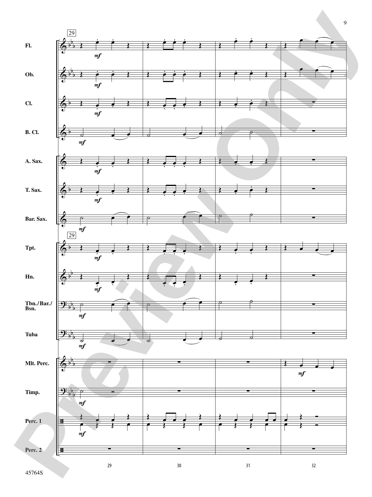 Dawn Over King's Valley: Concert Band Conductor Score & Parts