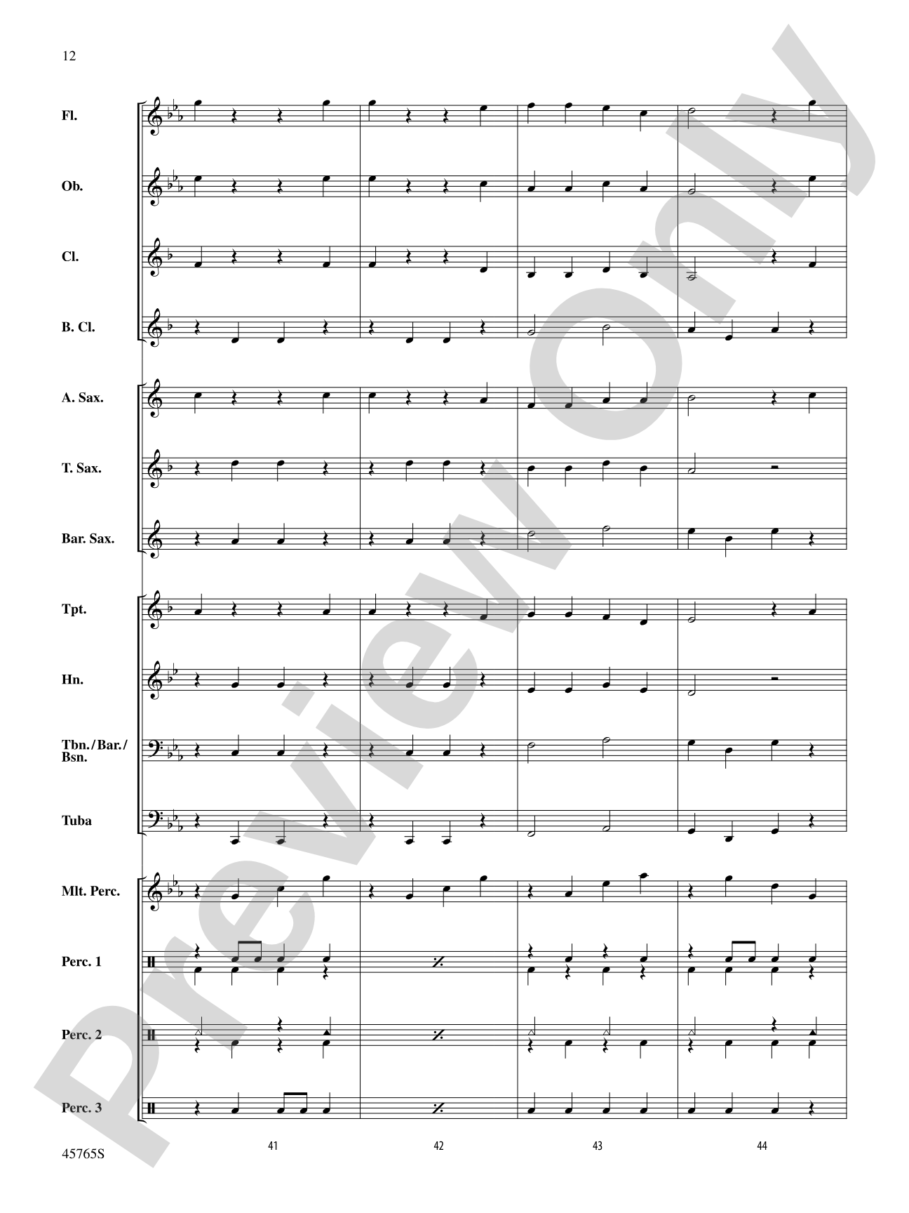 Zombie Dance: Concert Band Conductor Score & Parts