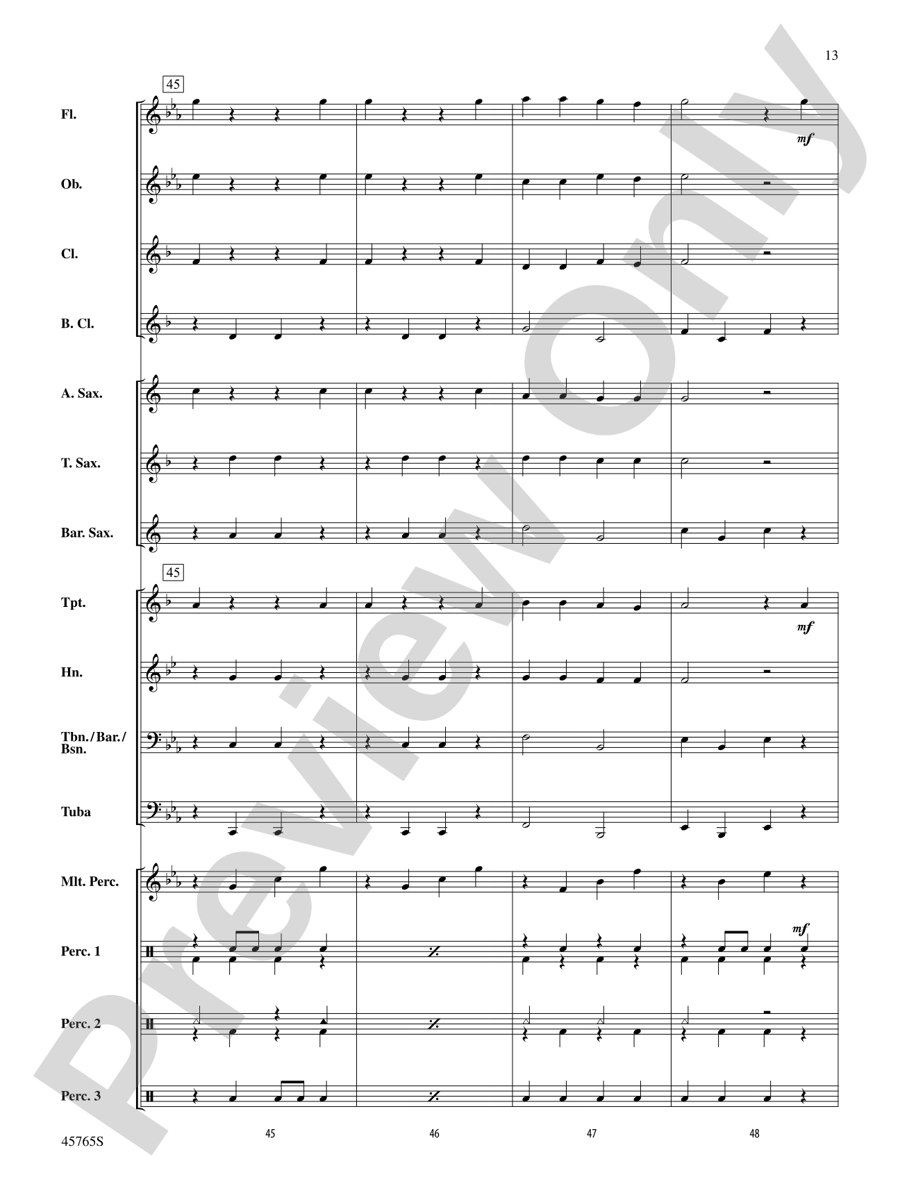 Zombie Dance: Concert Band Conductor Score & Parts