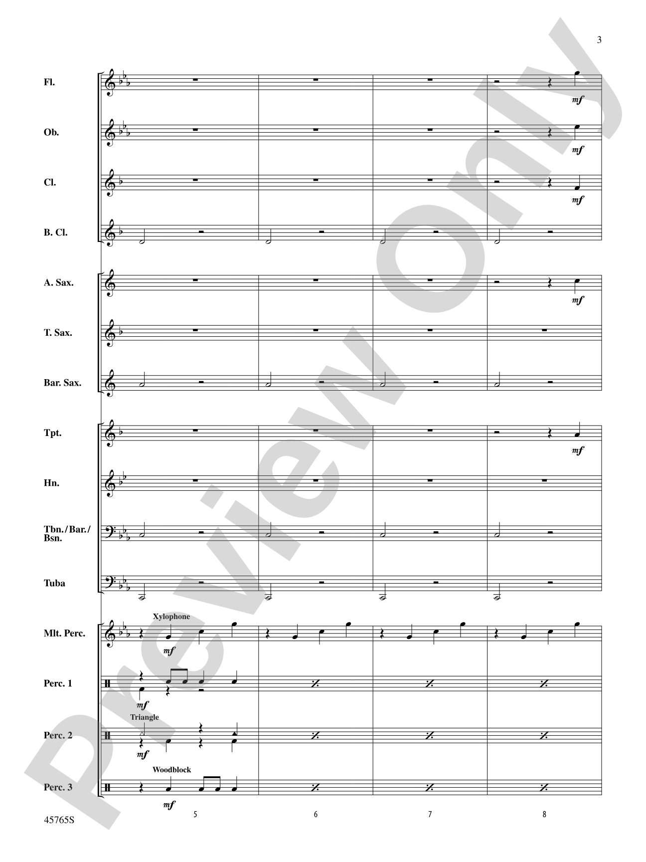 Zombie Dance: Concert Band Conductor Score & Parts