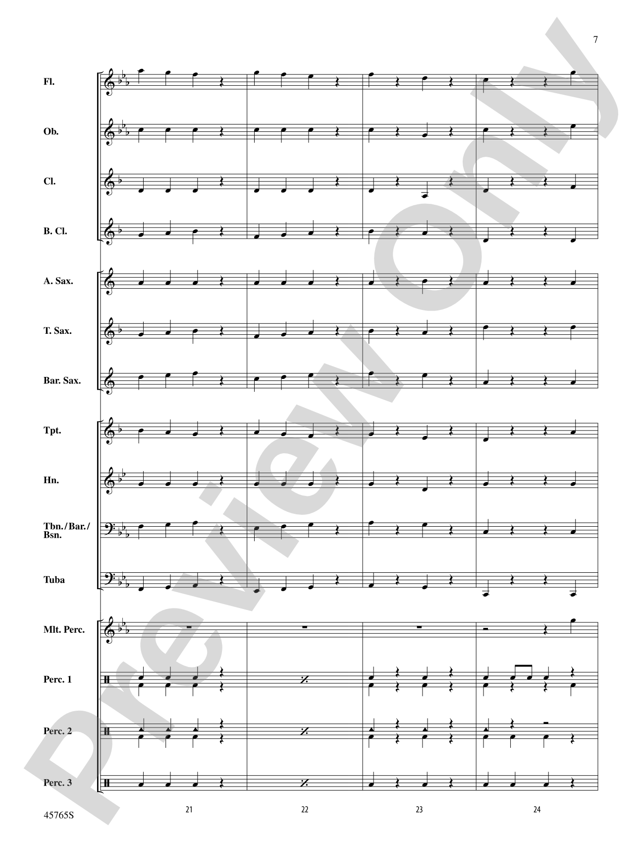 Zombie Dance: Concert Band Conductor Score & Parts