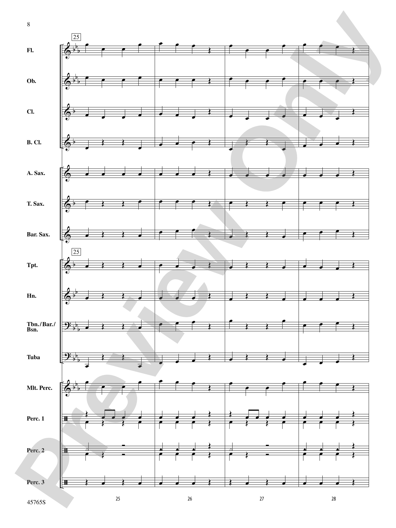 Zombie Dance: Concert Band Conductor Score & Parts