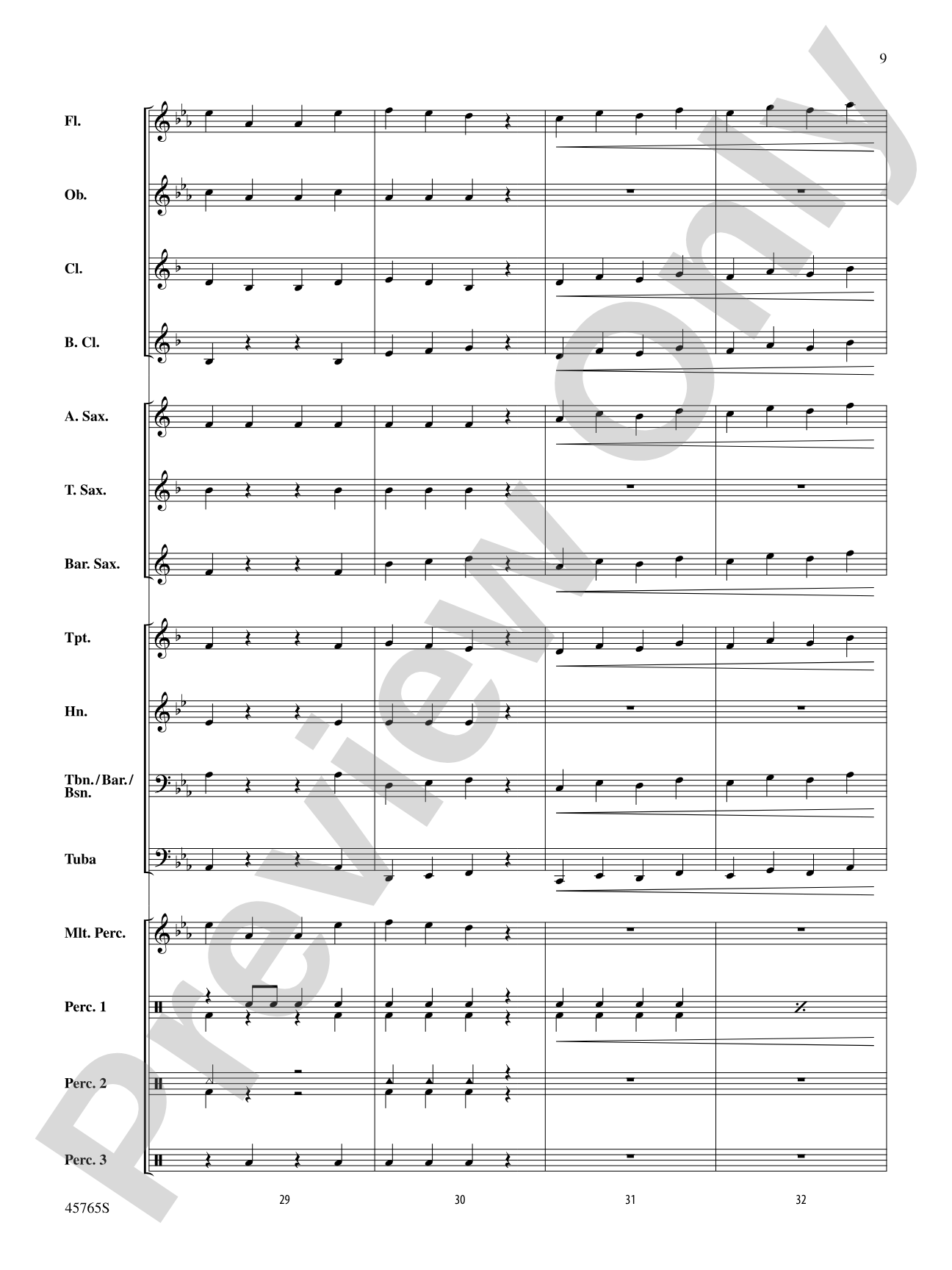 Zombie Dance: Concert Band Conductor Score & Parts