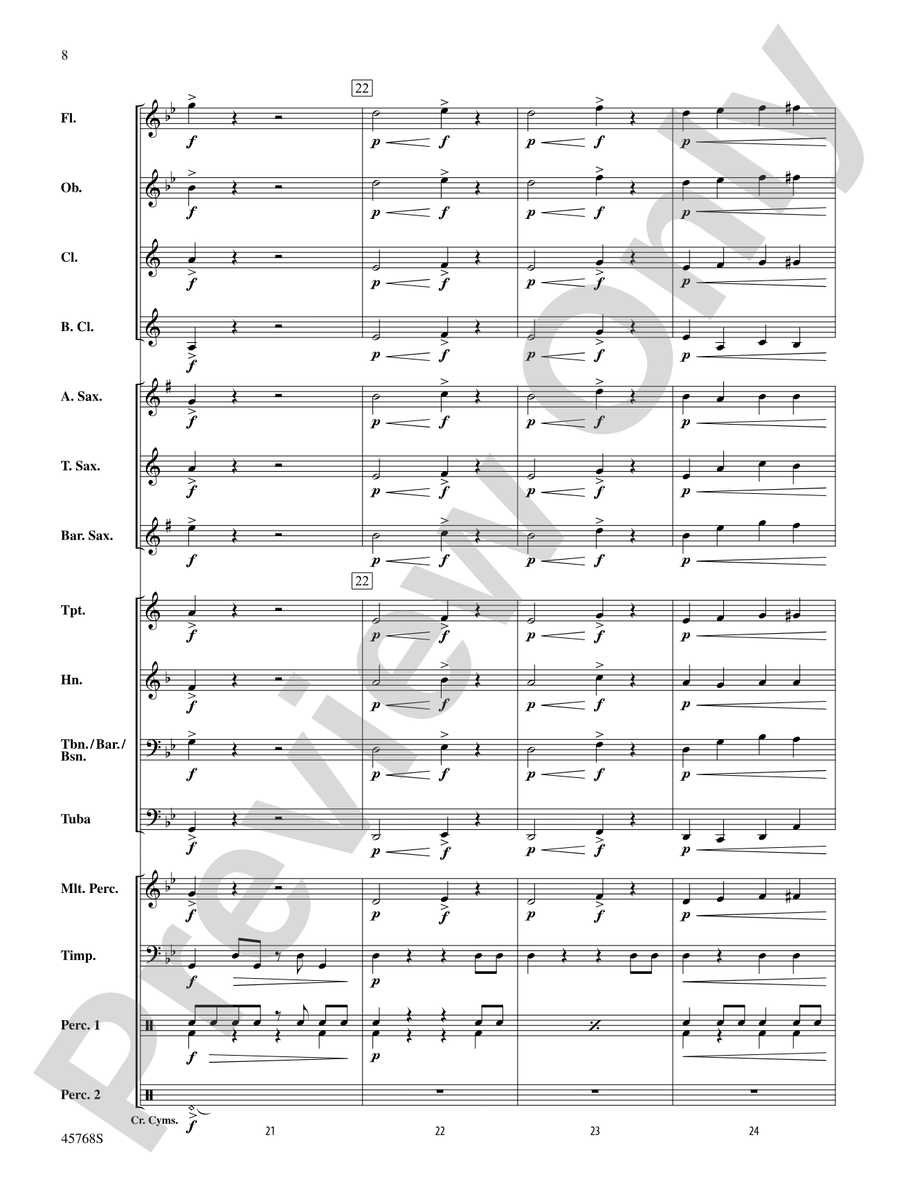 ¡El Tiburón!: Concert Band Conductor Score & Parts