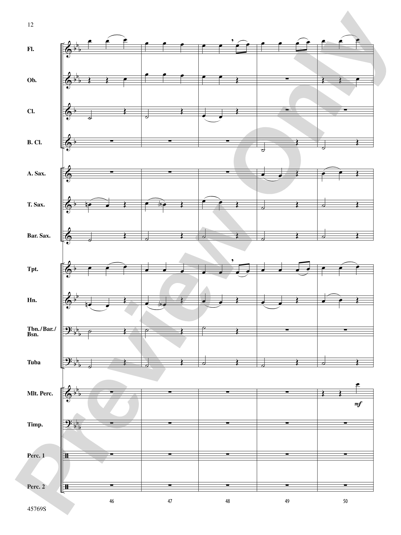 Trust: Concert Band Conductor Score & Parts