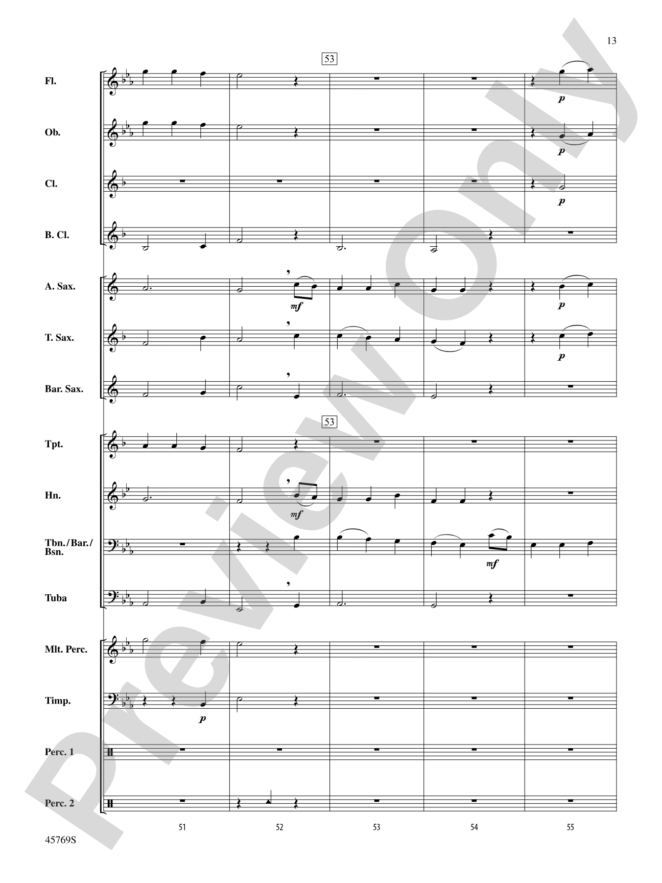 Trust: Concert Band Conductor Score & Parts