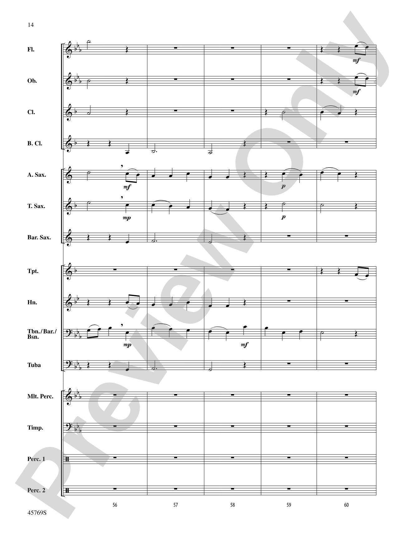 Trust: Concert Band Conductor Score & Parts