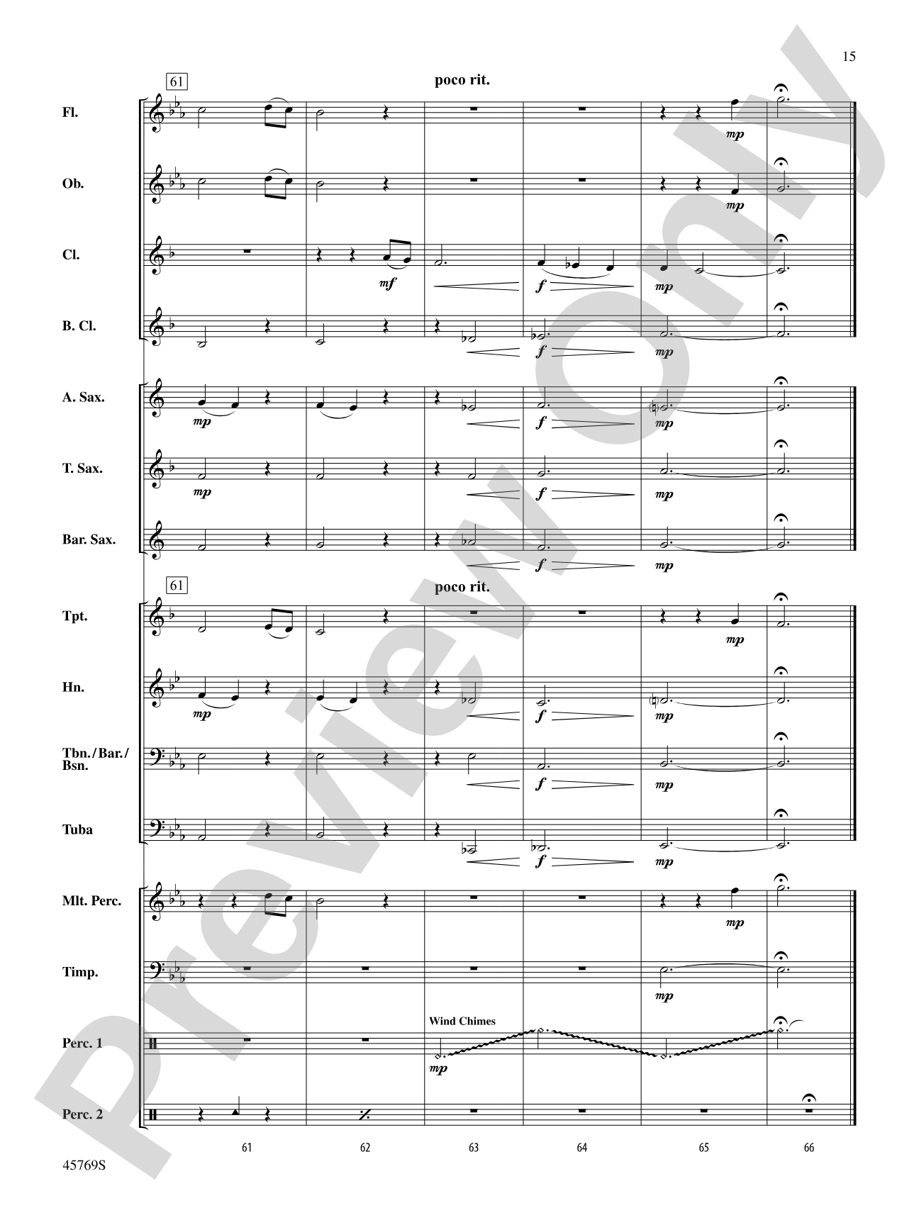 Trust: Concert Band Conductor Score & Parts