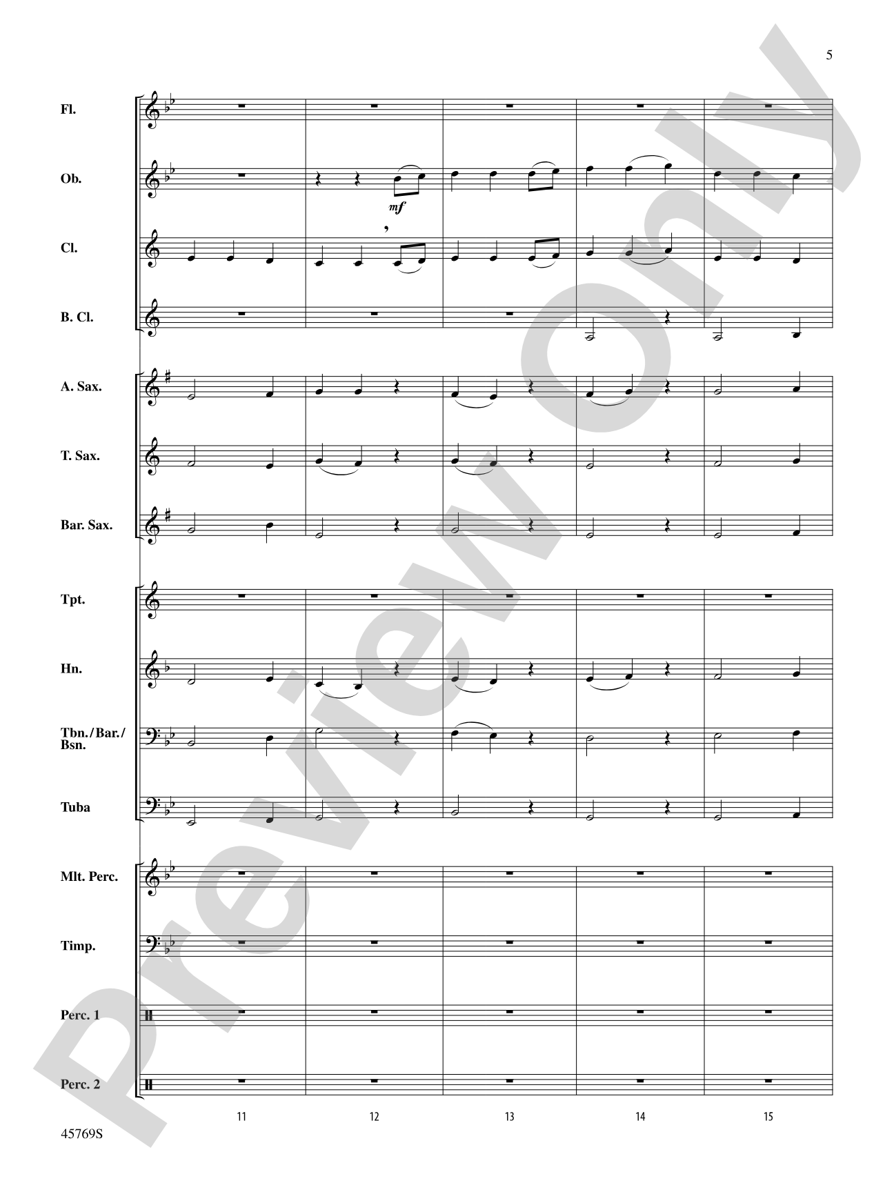 Trust: Concert Band Conductor Score & Parts