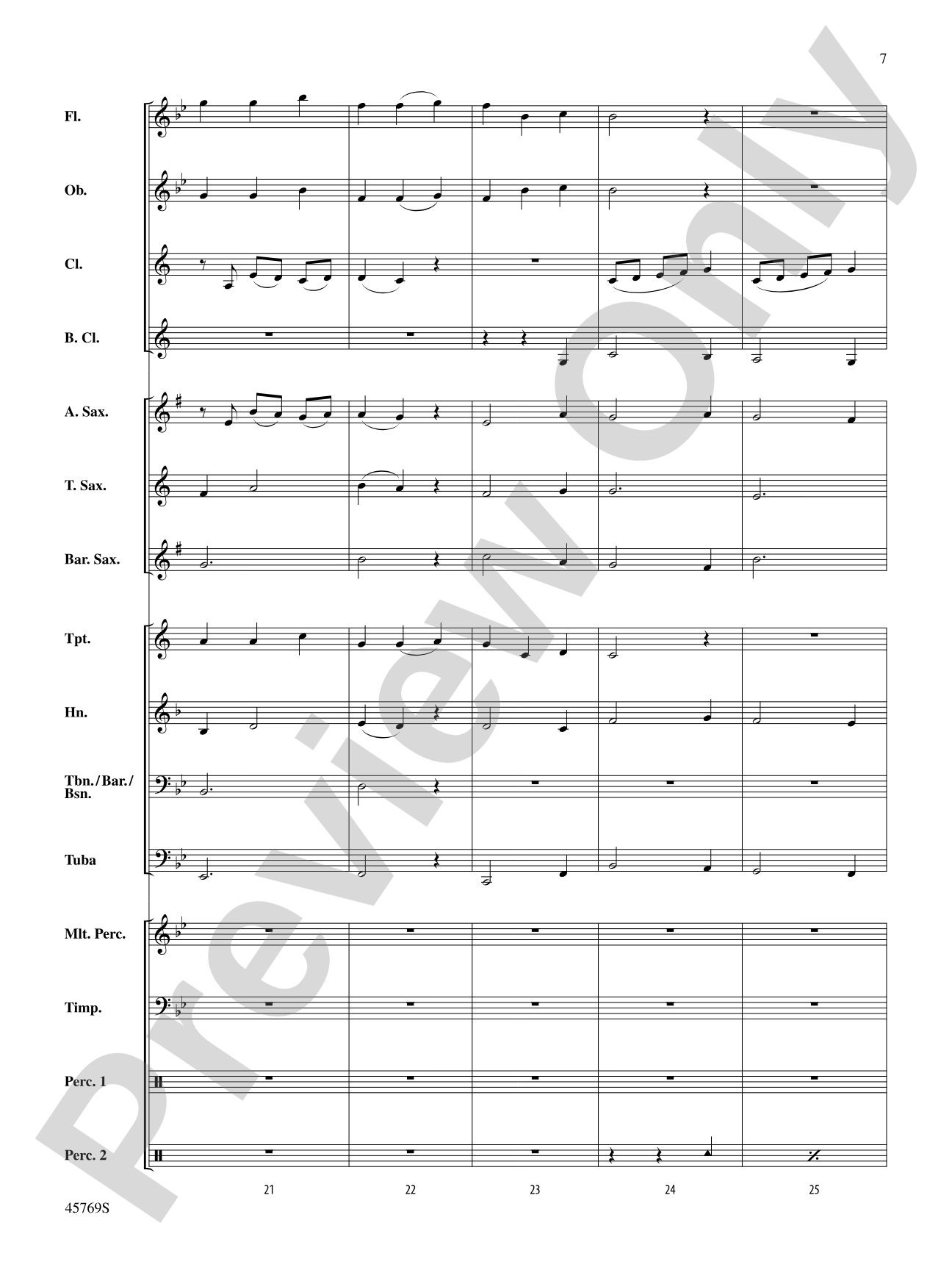 Trust: Concert Band Conductor Score & Parts