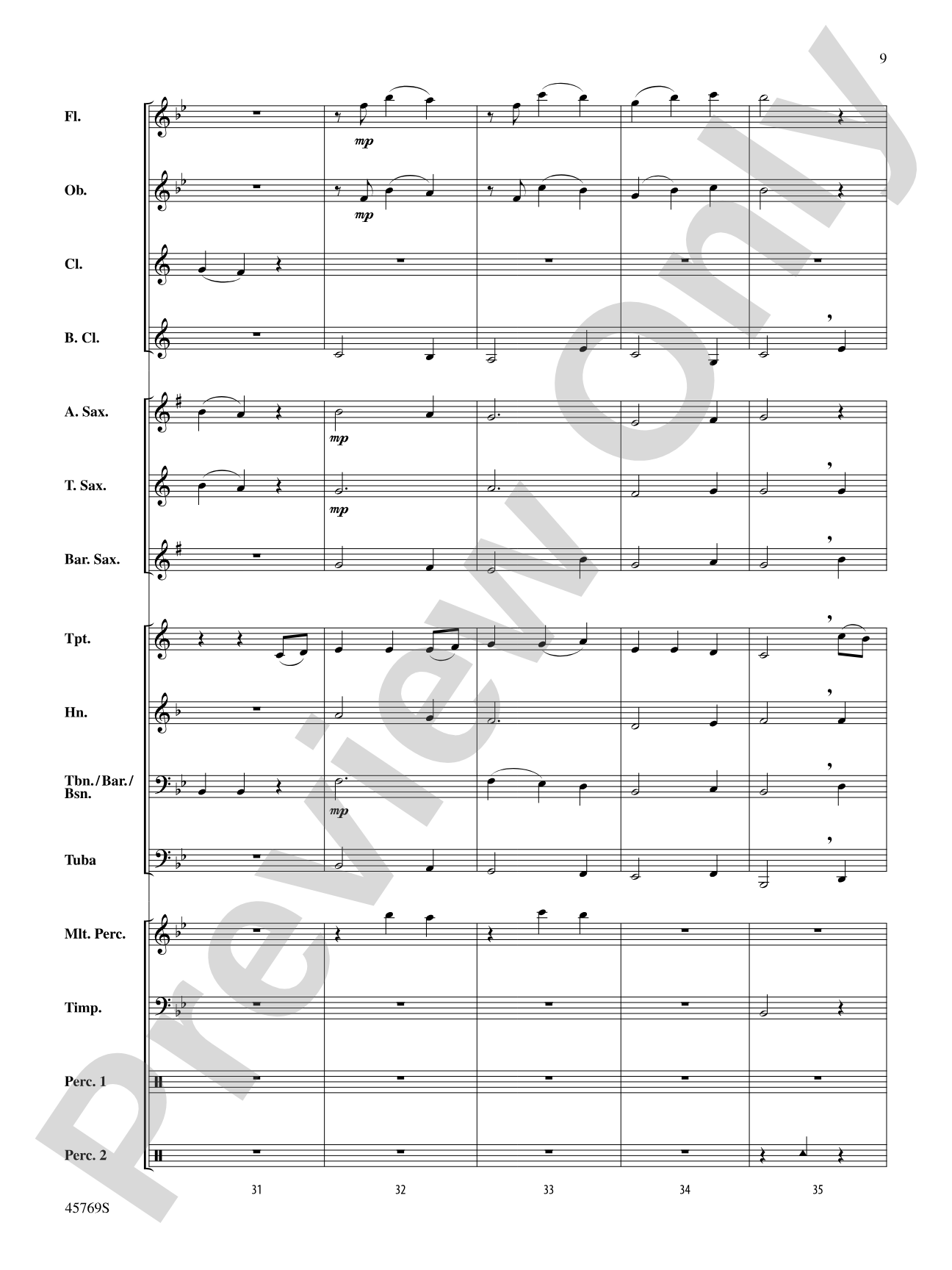 Trust: Concert Band Conductor Score & Parts