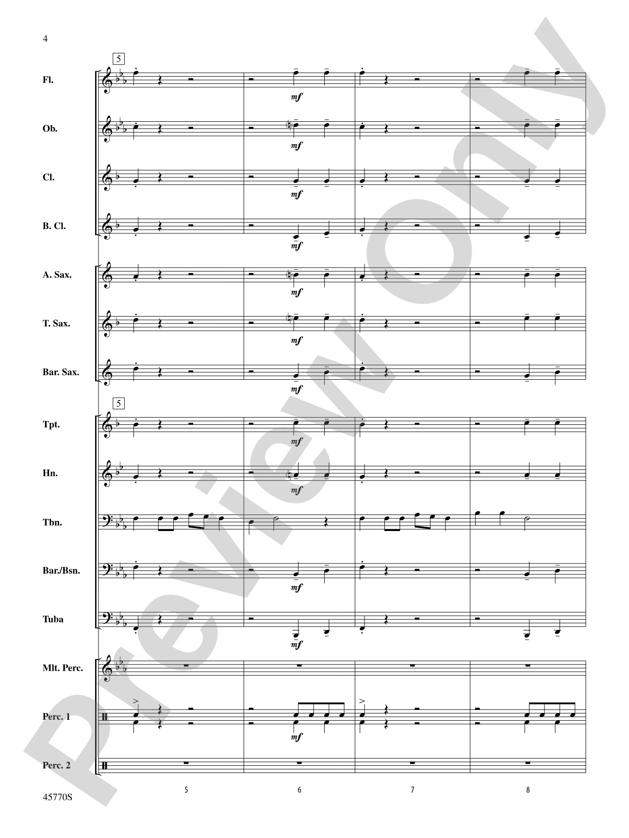 Game of Bones: Concert Band Conductor Score & Parts