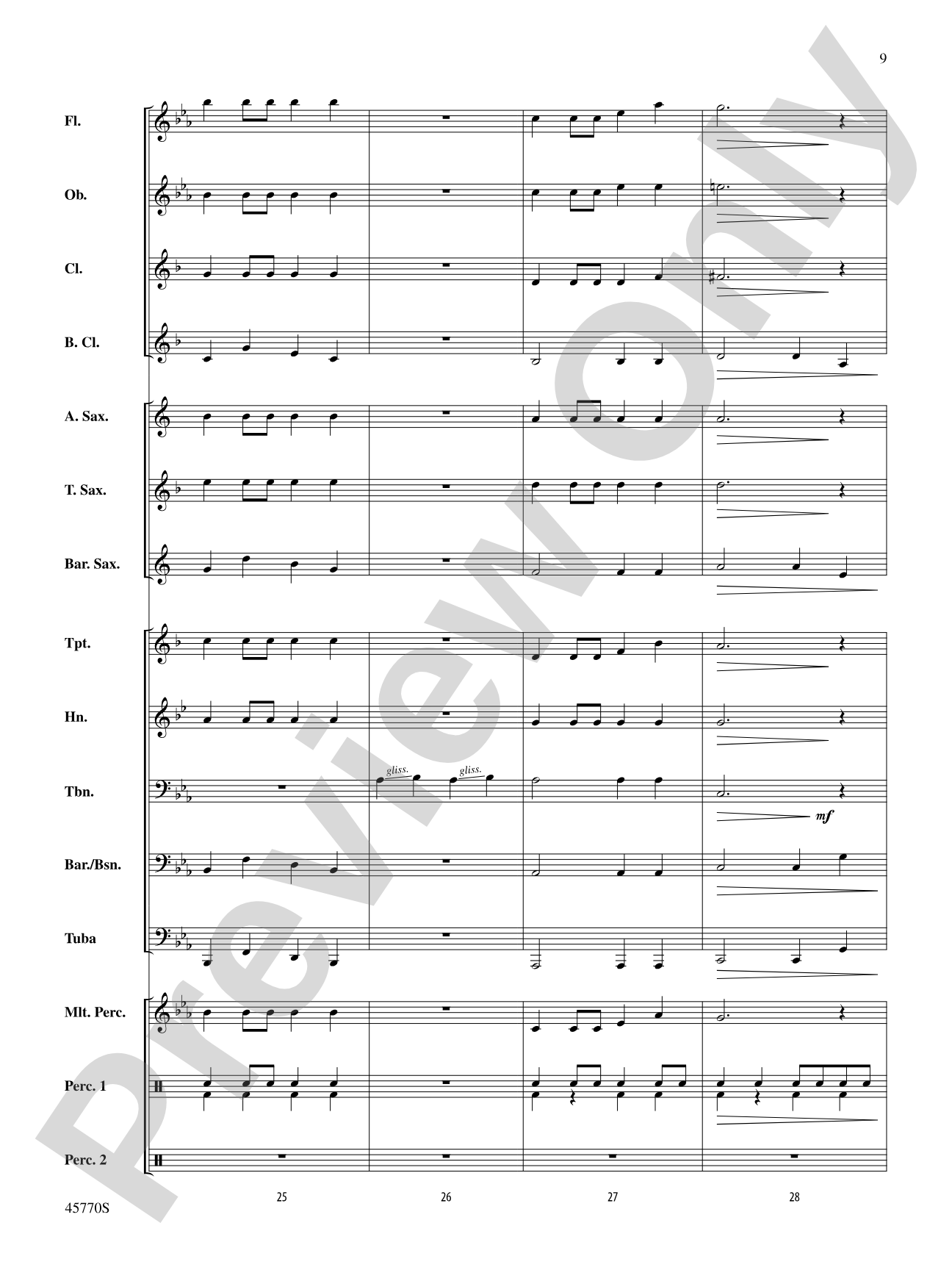 Game of Bones: Concert Band Conductor Score & Parts