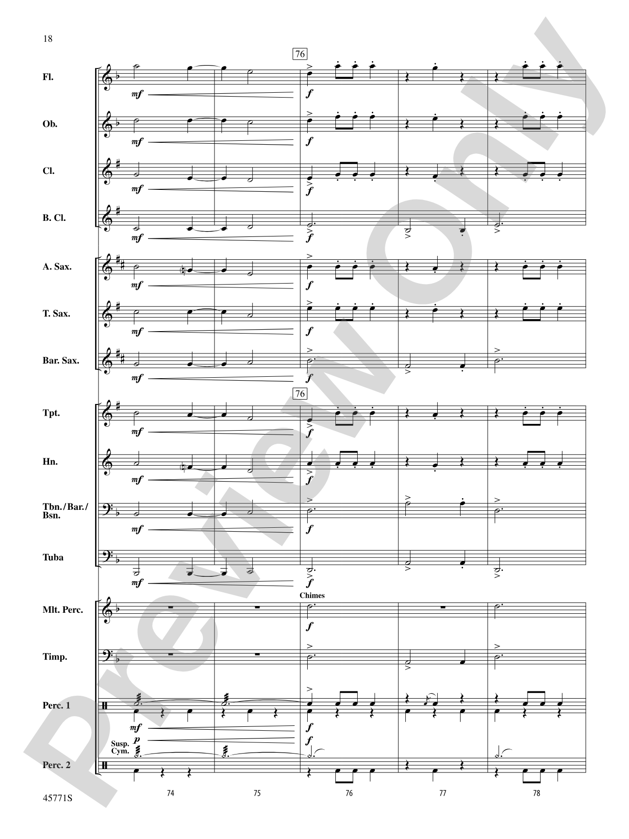 The Lost Lady Found: Concert Band Conductor Score & Parts