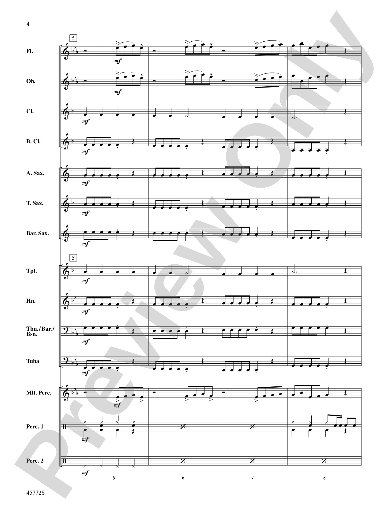 Rockin' St. Nick: Concert Band Conductor Score & Parts