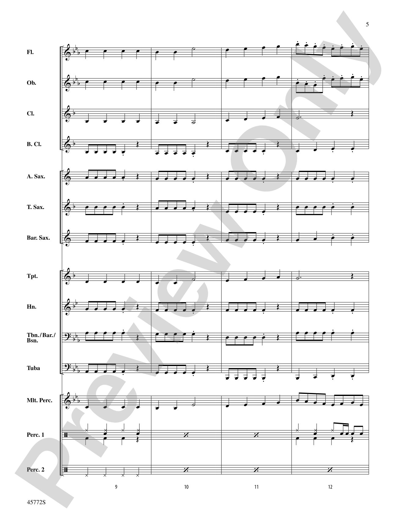 Rockin' St. Nick: Concert Band Conductor Score & Parts