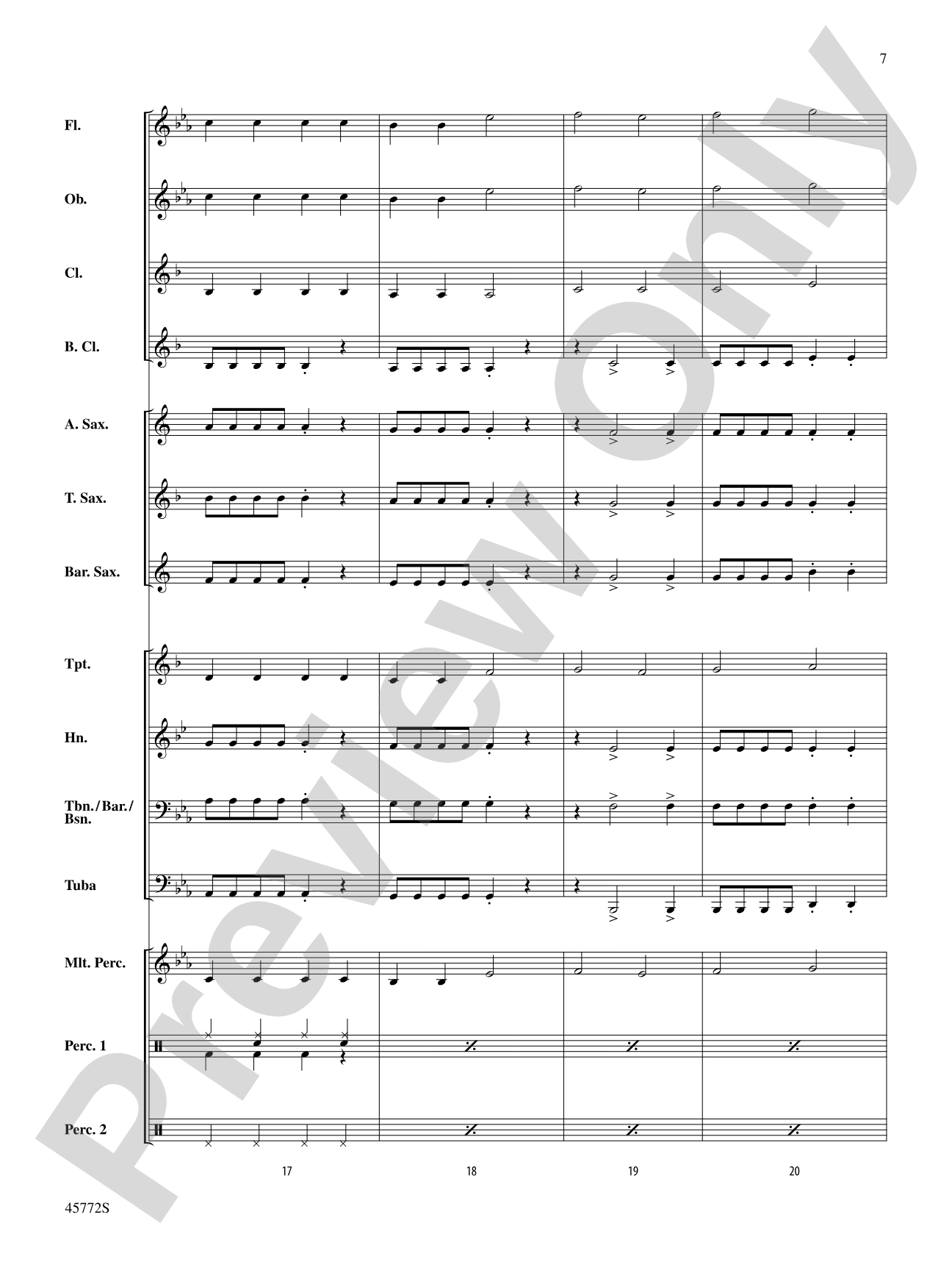 Rockin' St. Nick: Concert Band Conductor Score & Parts