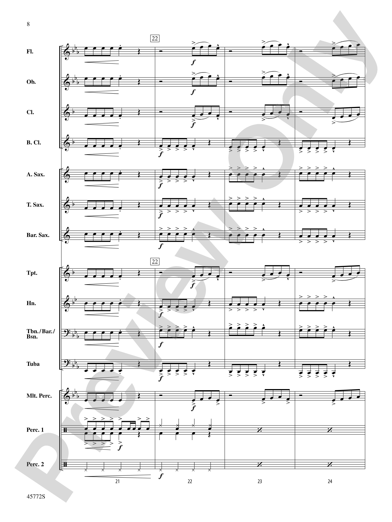 Rockin' St. Nick: Concert Band Conductor Score & Parts