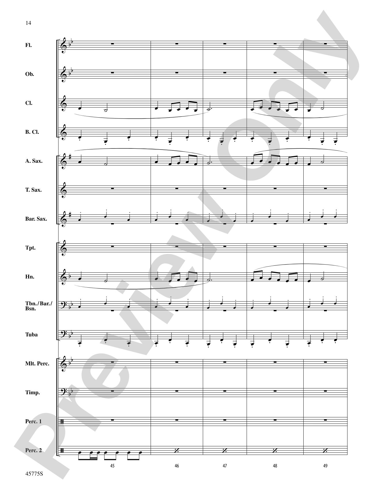 Fandango Festival: Concert Band Conductor Score & Parts