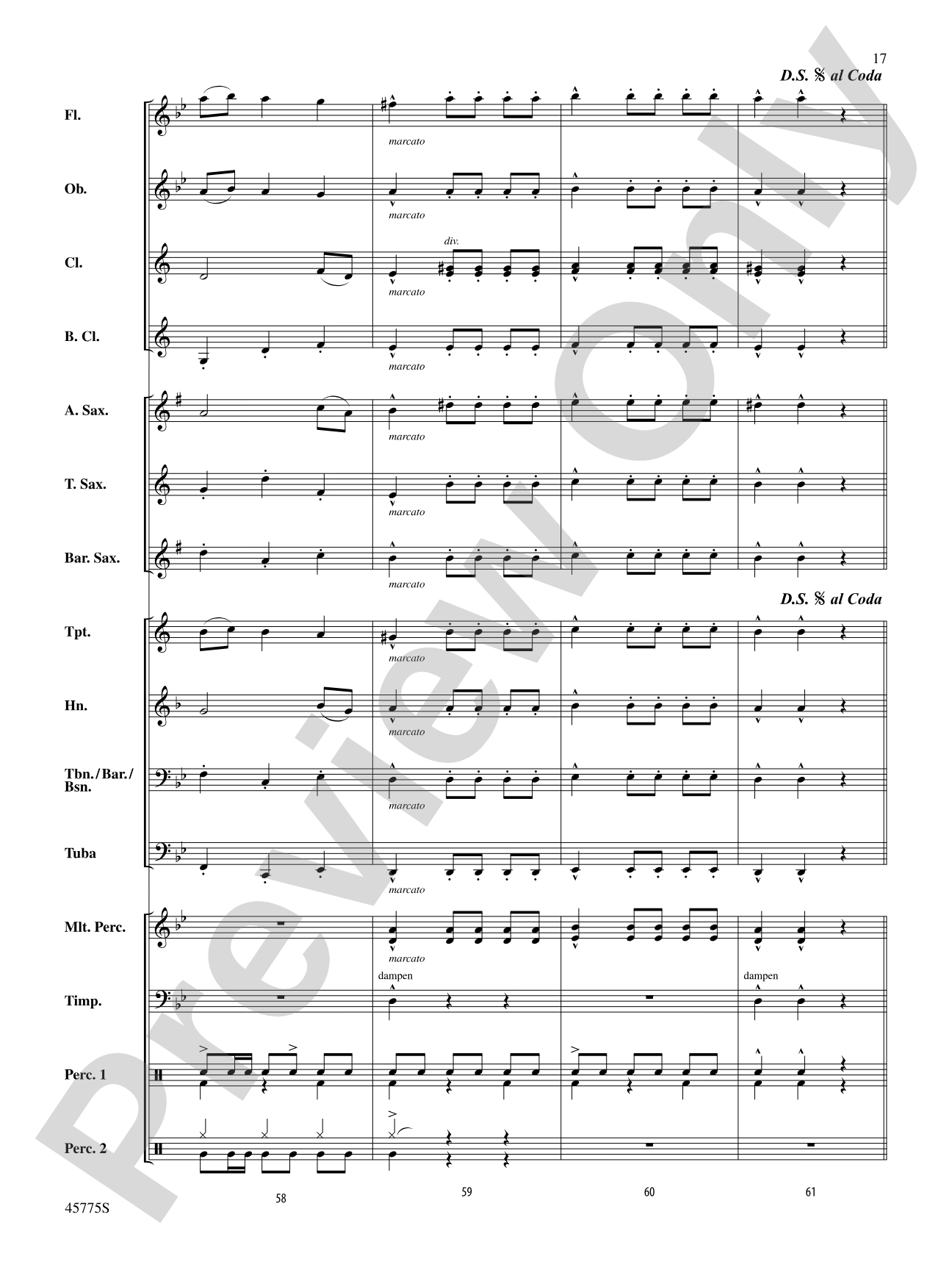 Fandango Festival: Concert Band Conductor Score & Parts