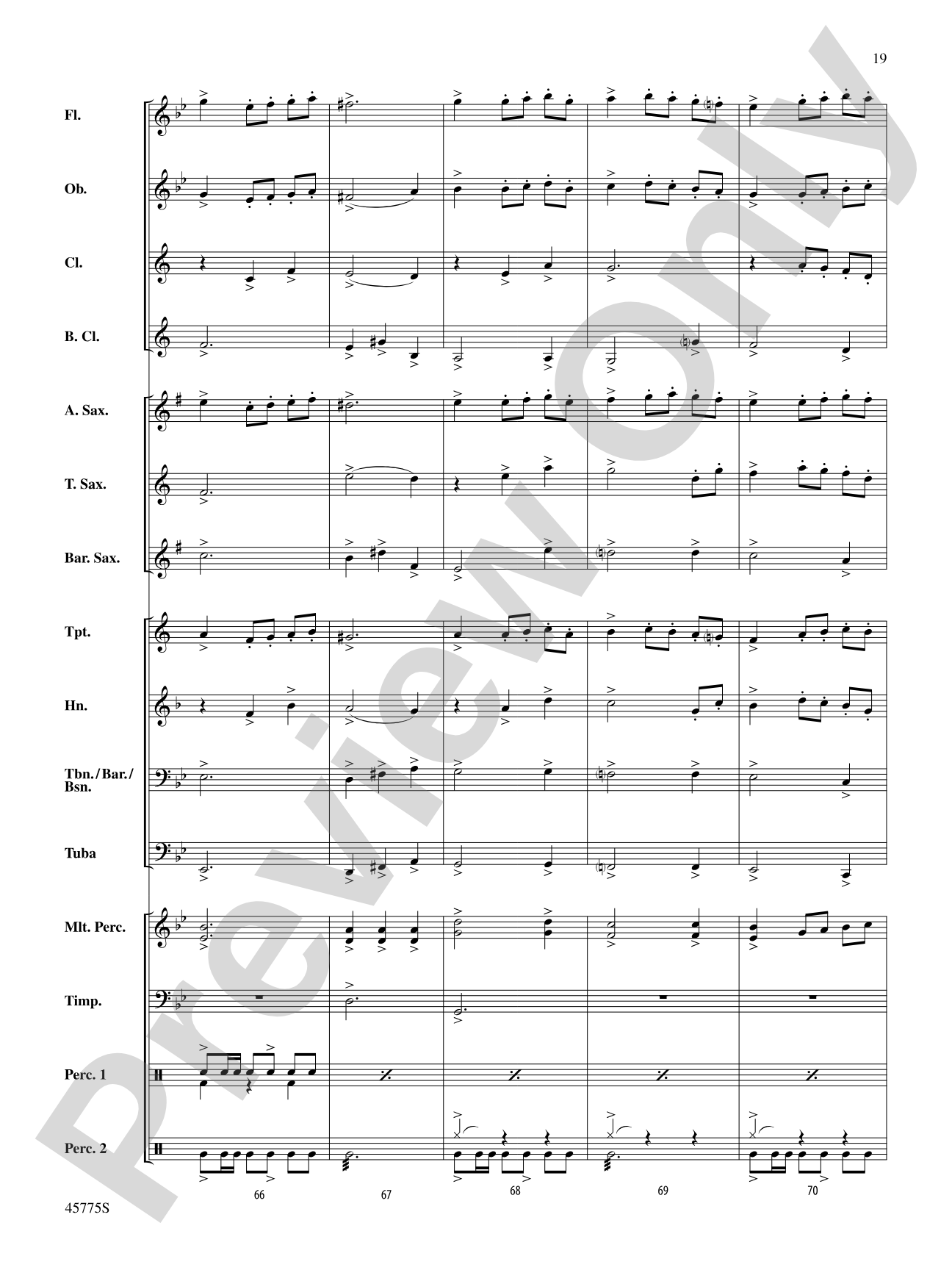 Fandango Festival: Concert Band Conductor Score & Parts