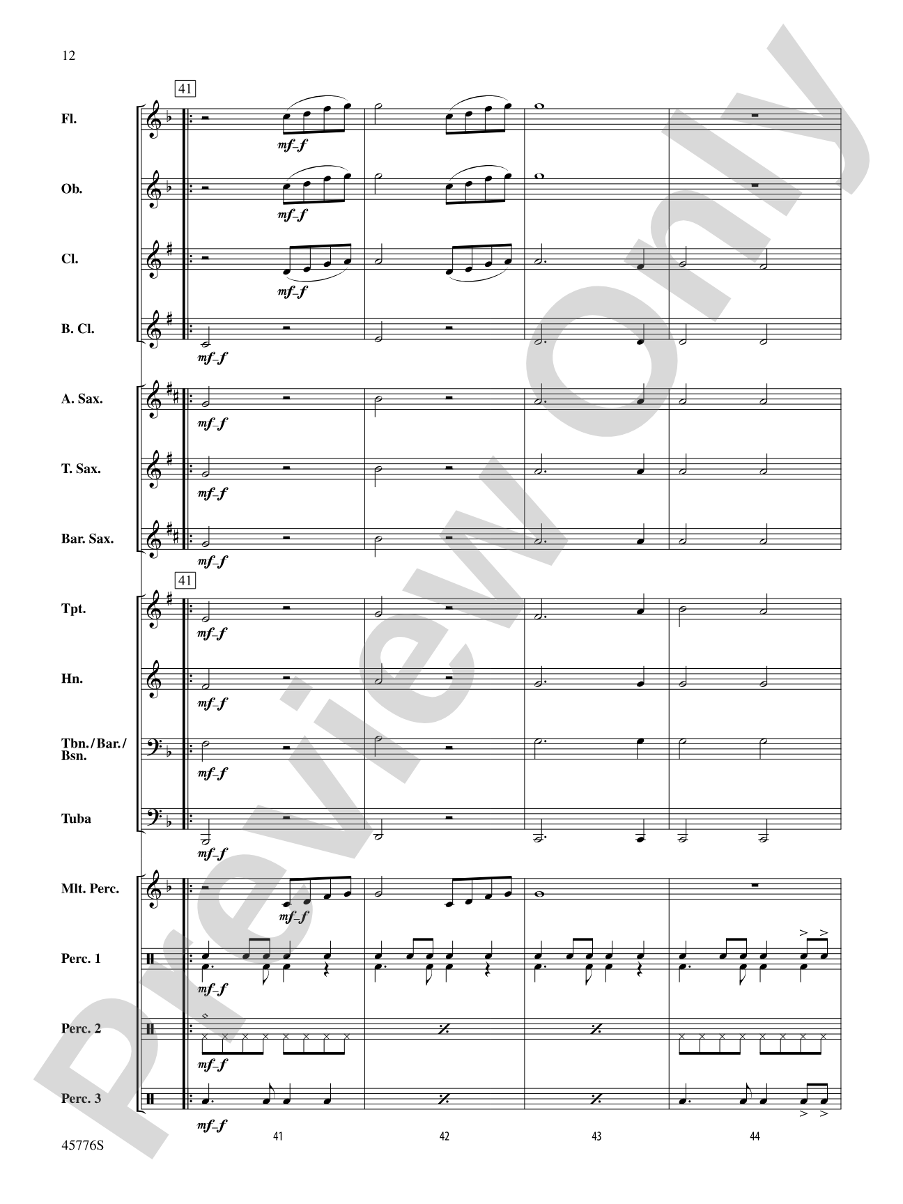 Sorry: Concert Band Conductor Score & Parts