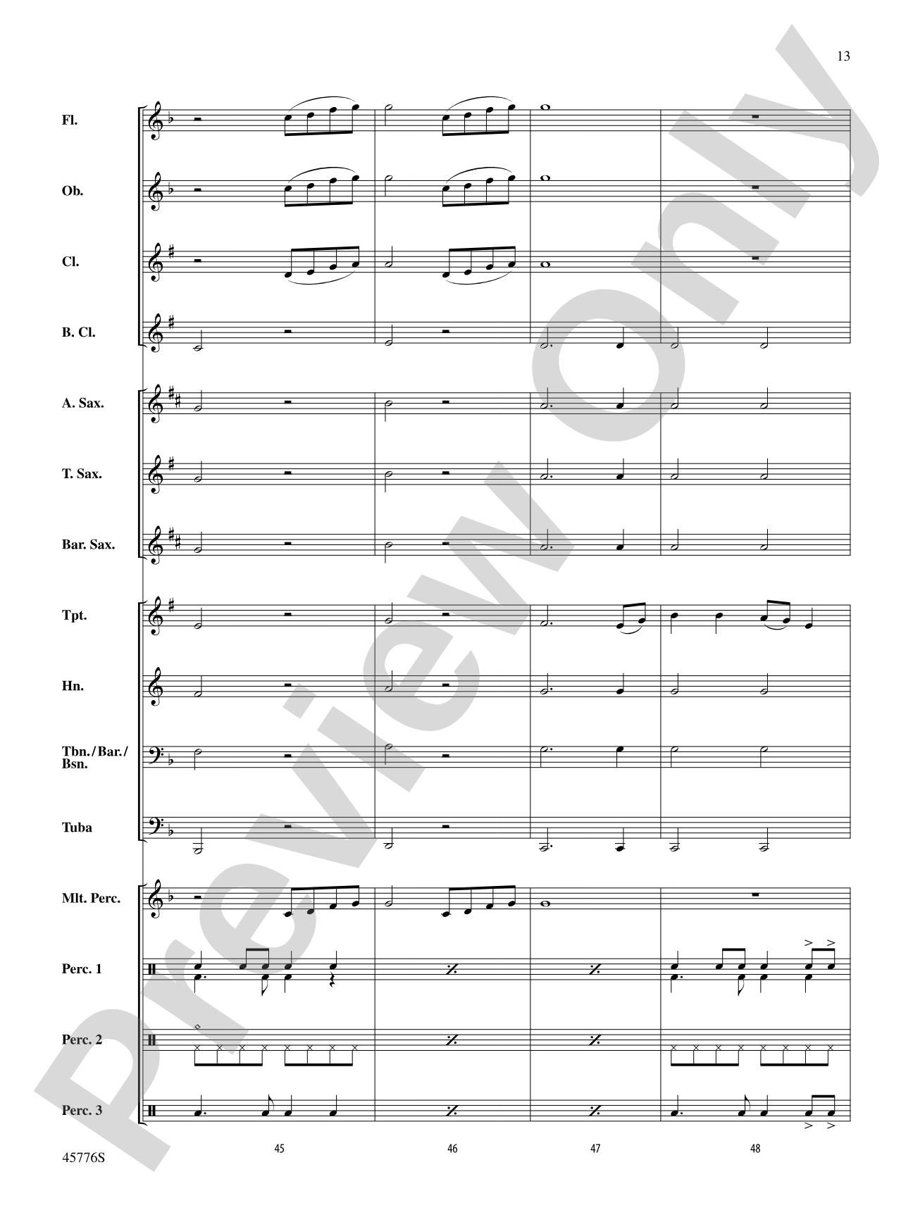Sorry: Concert Band Conductor Score & Parts