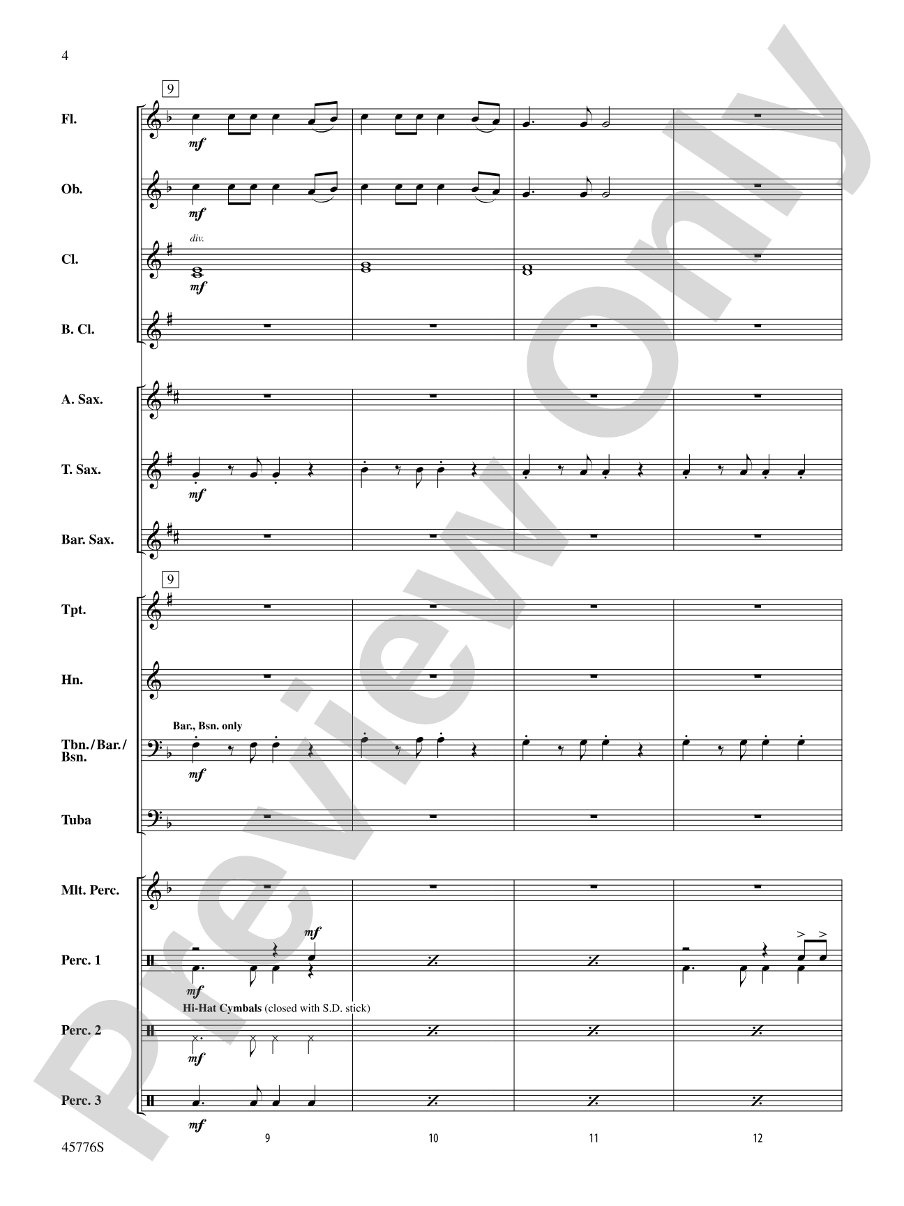 Sorry: Concert Band Conductor Score & Parts