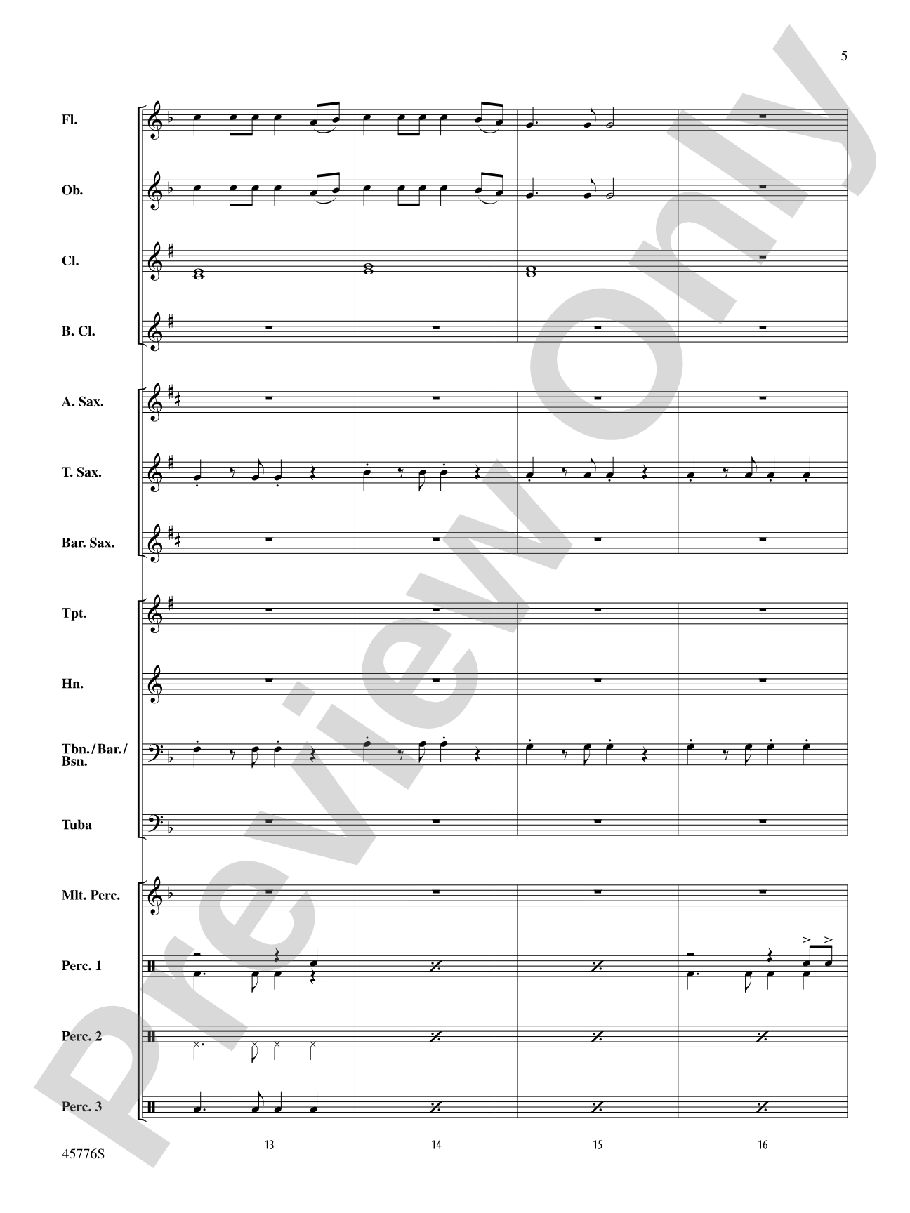Sorry: Concert Band Conductor Score & Parts