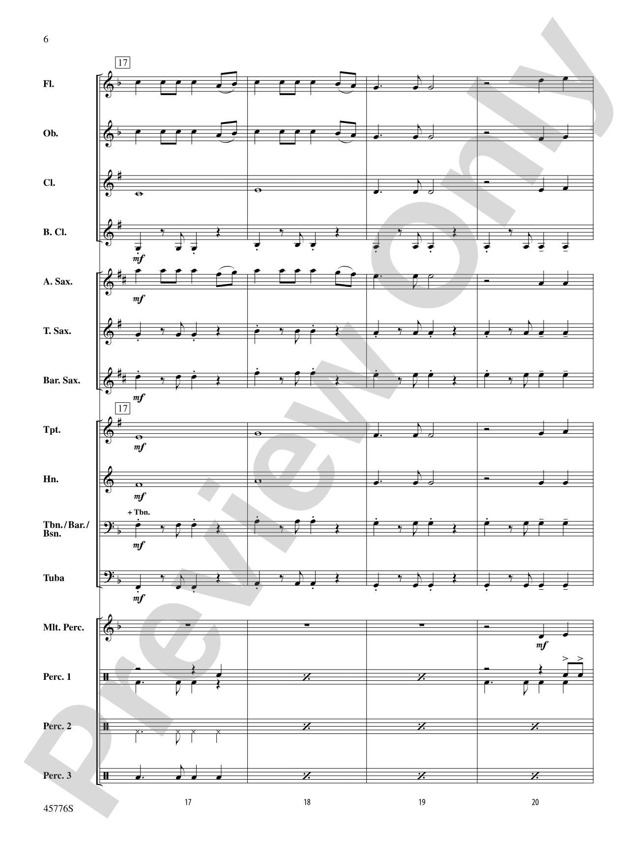 Sorry: Concert Band Conductor Score & Parts