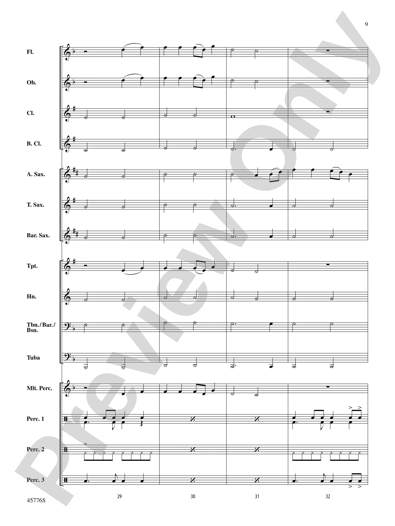Sorry: Concert Band Conductor Score & Parts
