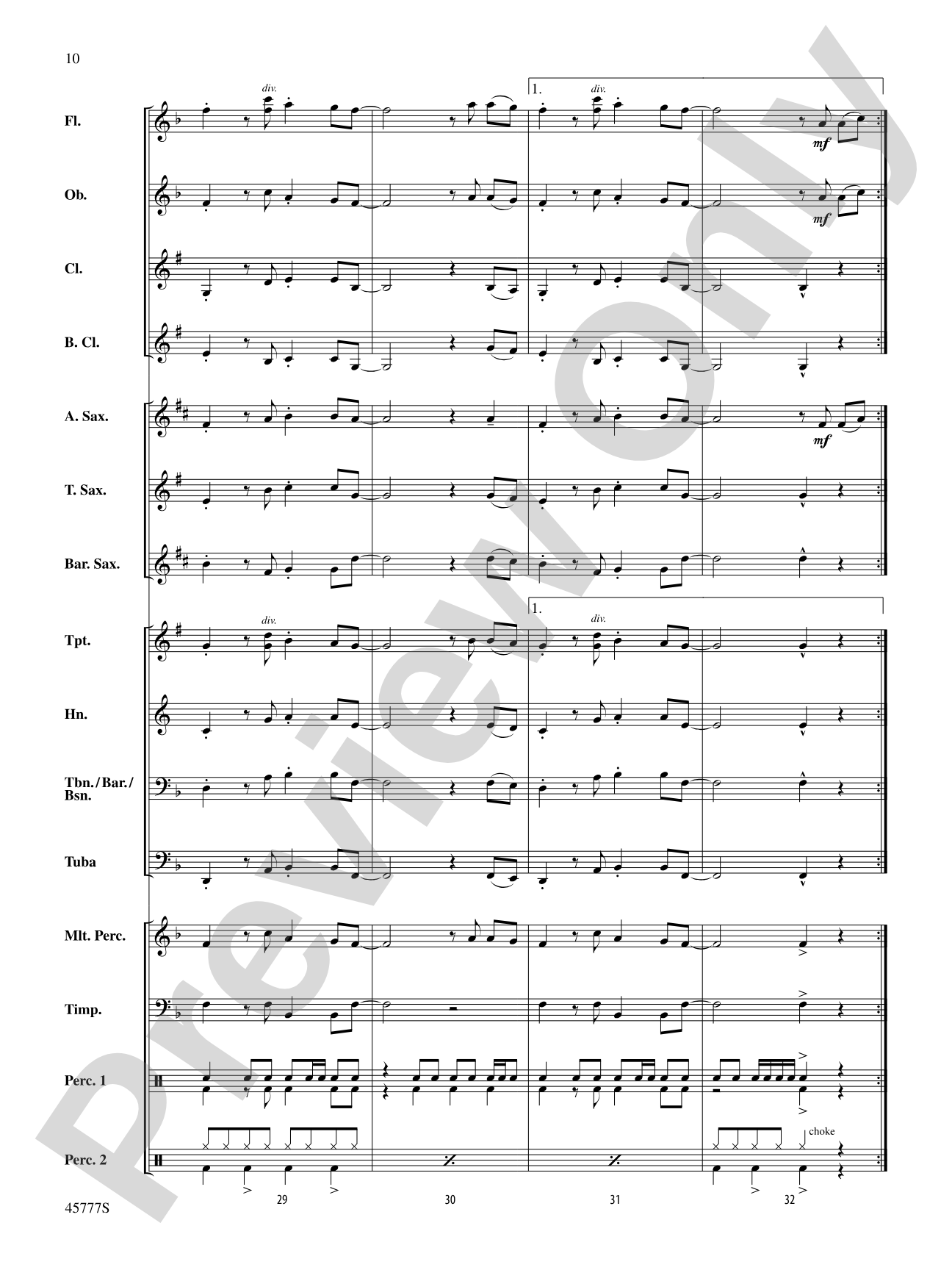 Work from Home: Concert Band Conductor Score & Parts