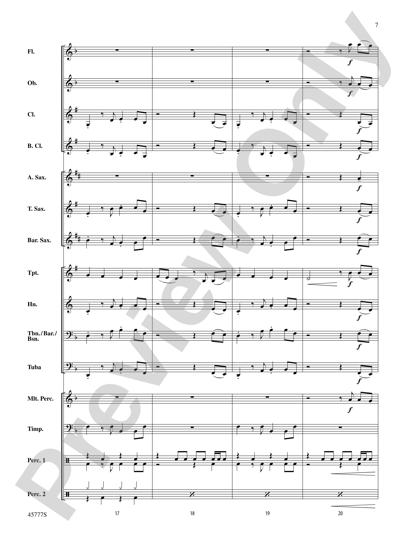 Work from Home: Concert Band Conductor Score & Parts