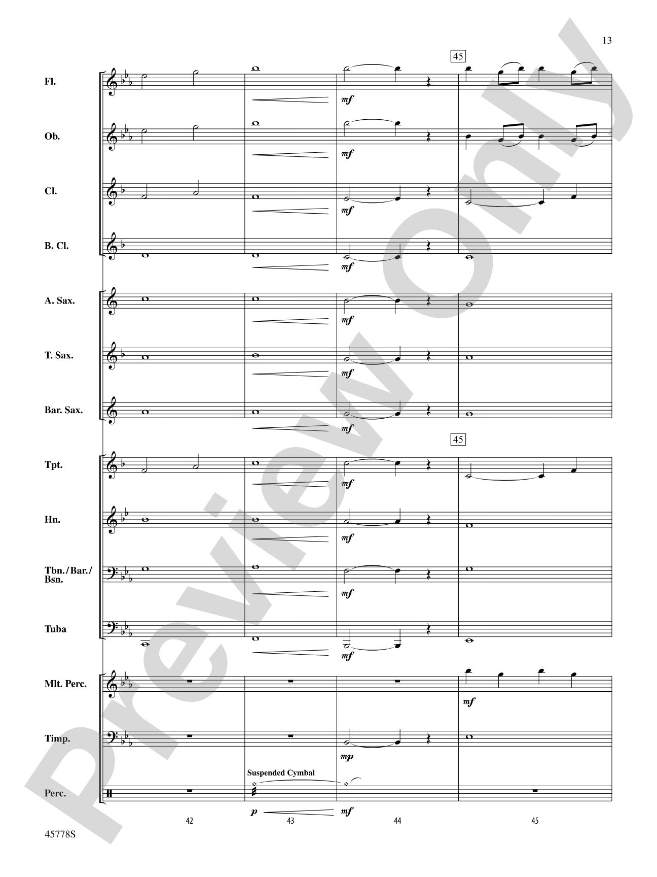 Newt Says Goodbye to Tina (from Fantastic Beasts and Where to Find Them): Concert Band Conductor Score & Parts