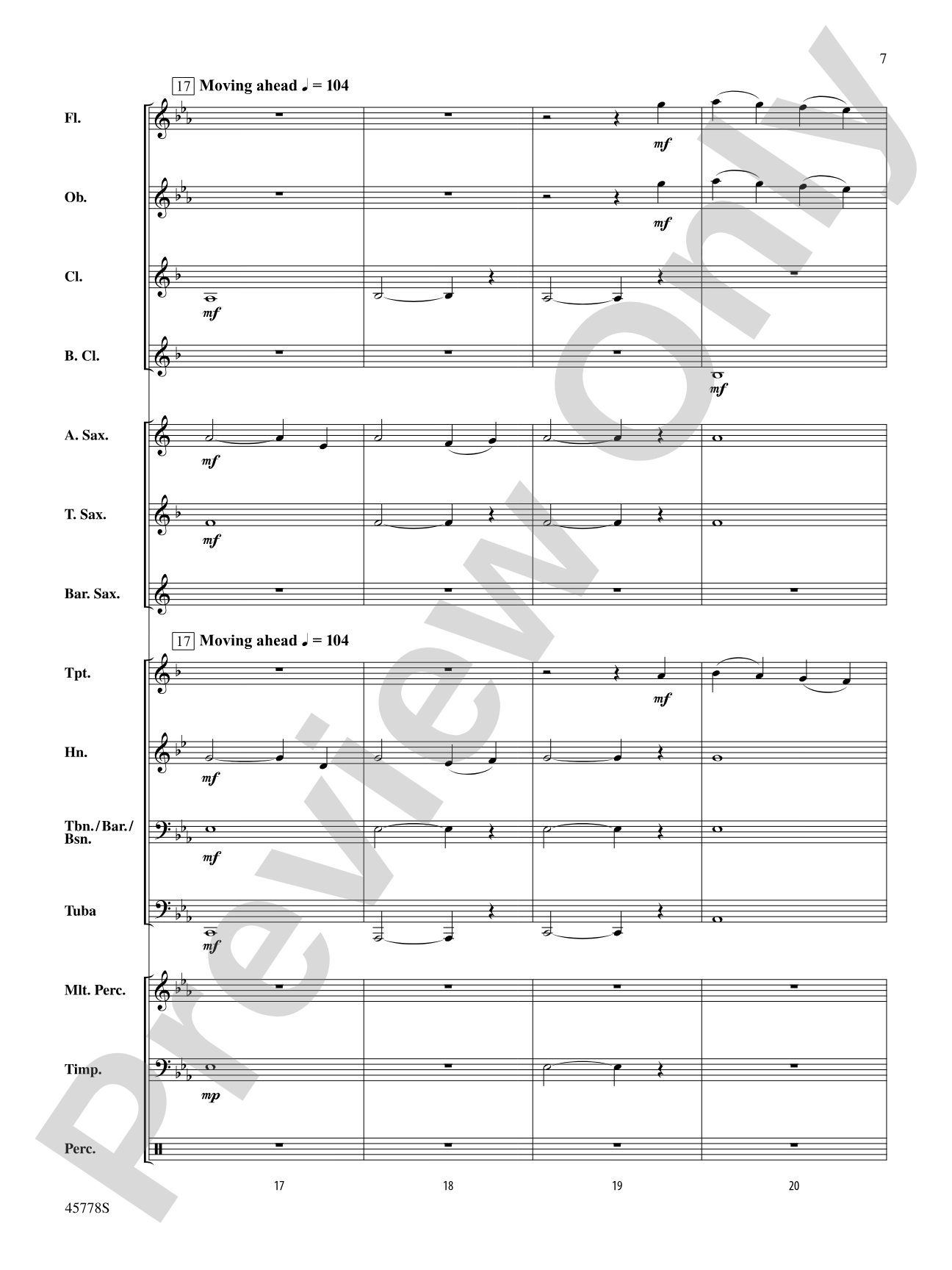 Newt Says Goodbye to Tina (from Fantastic Beasts and Where to Find Them): Concert Band Conductor Score & Parts