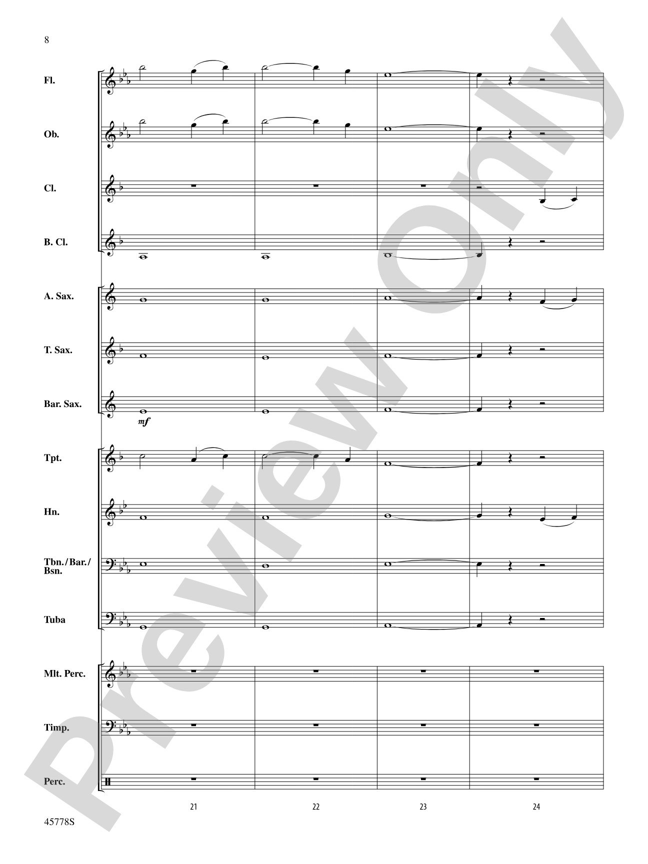 Newt Says Goodbye to Tina (from Fantastic Beasts and Where to Find Them): Concert Band Conductor Score & Parts