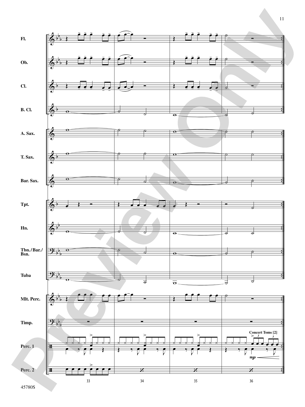 Ride: Concert Band Conductor Score & Parts