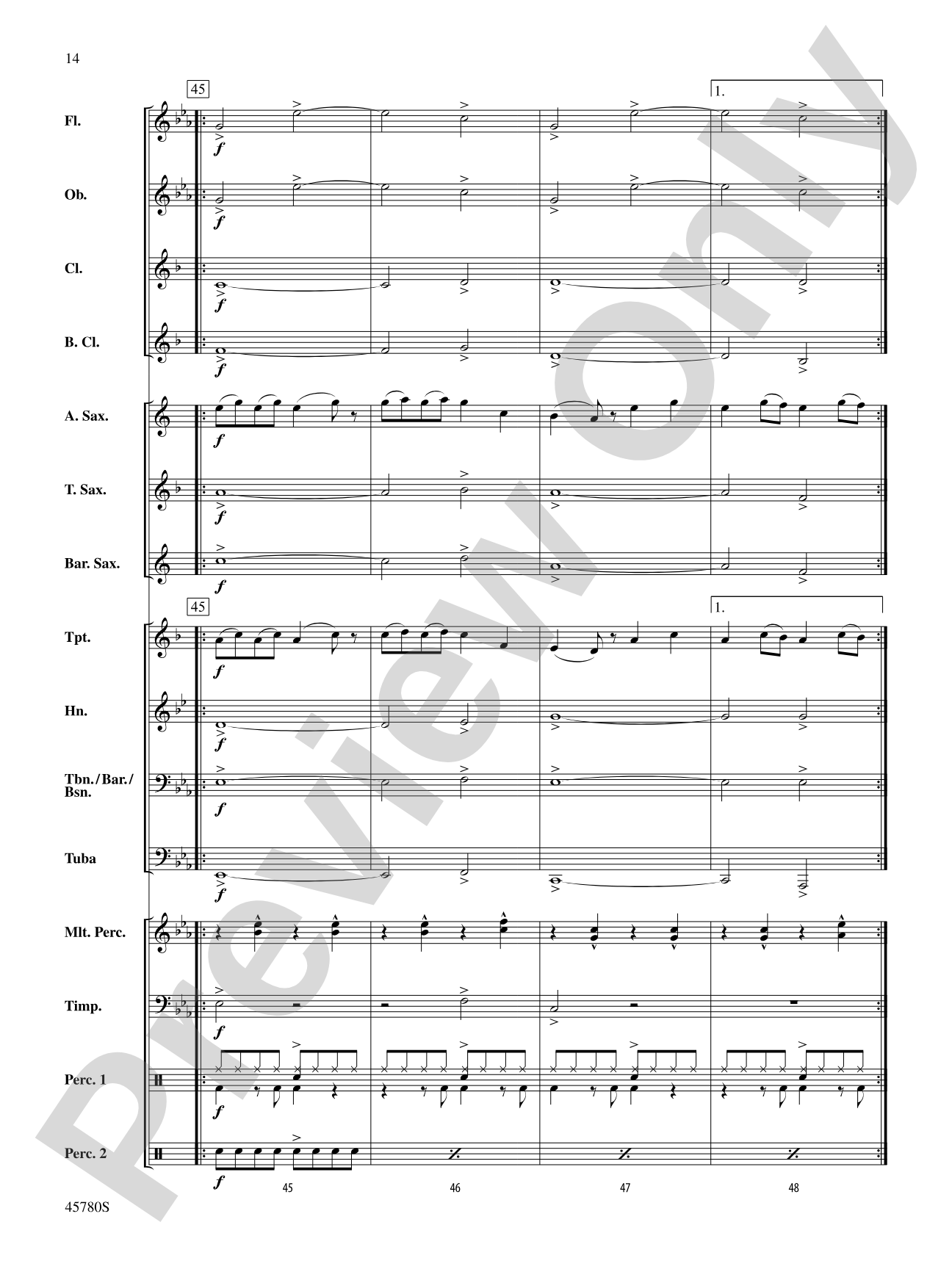 Ride: Concert Band Conductor Score & Parts