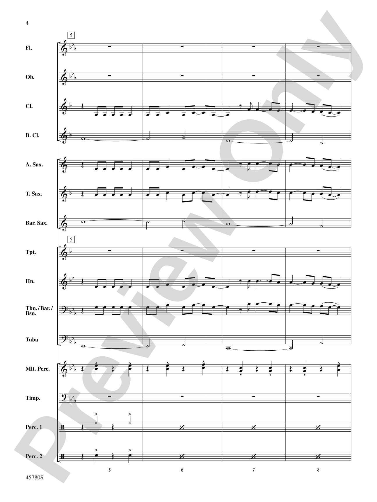 Ride: Concert Band Conductor Score & Parts