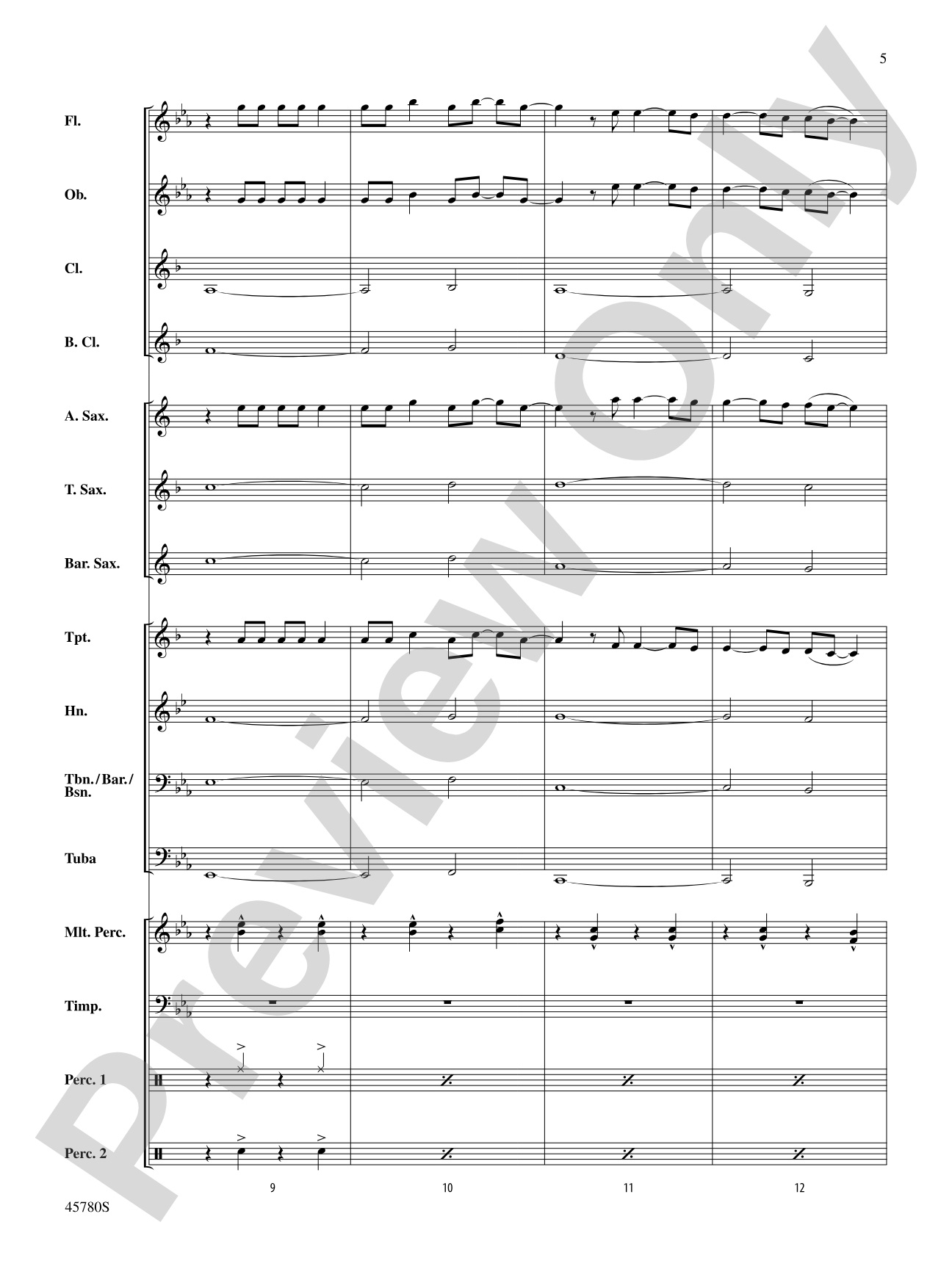 Ride: Concert Band Conductor Score & Parts
