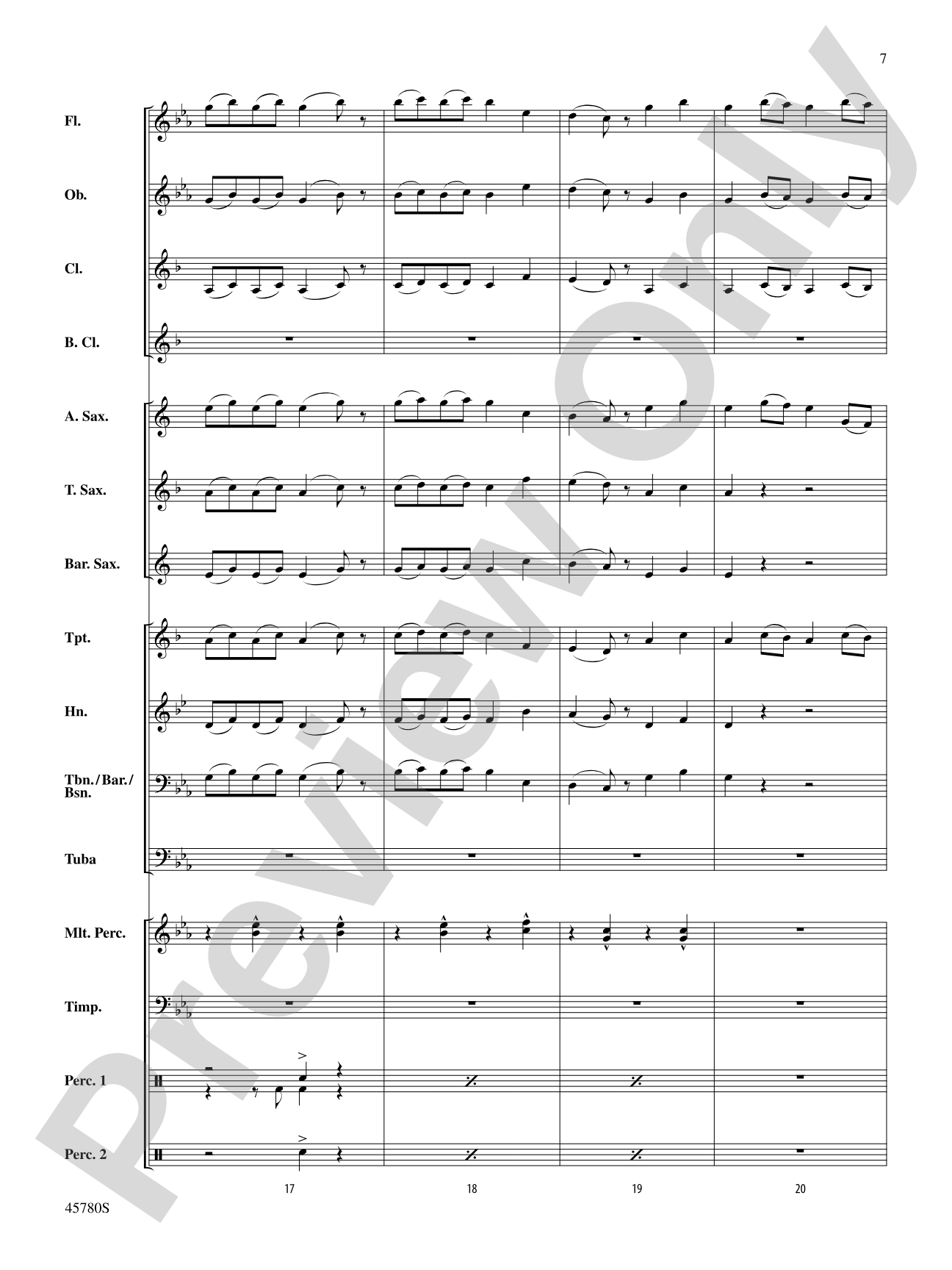 Ride: Concert Band Conductor Score & Parts