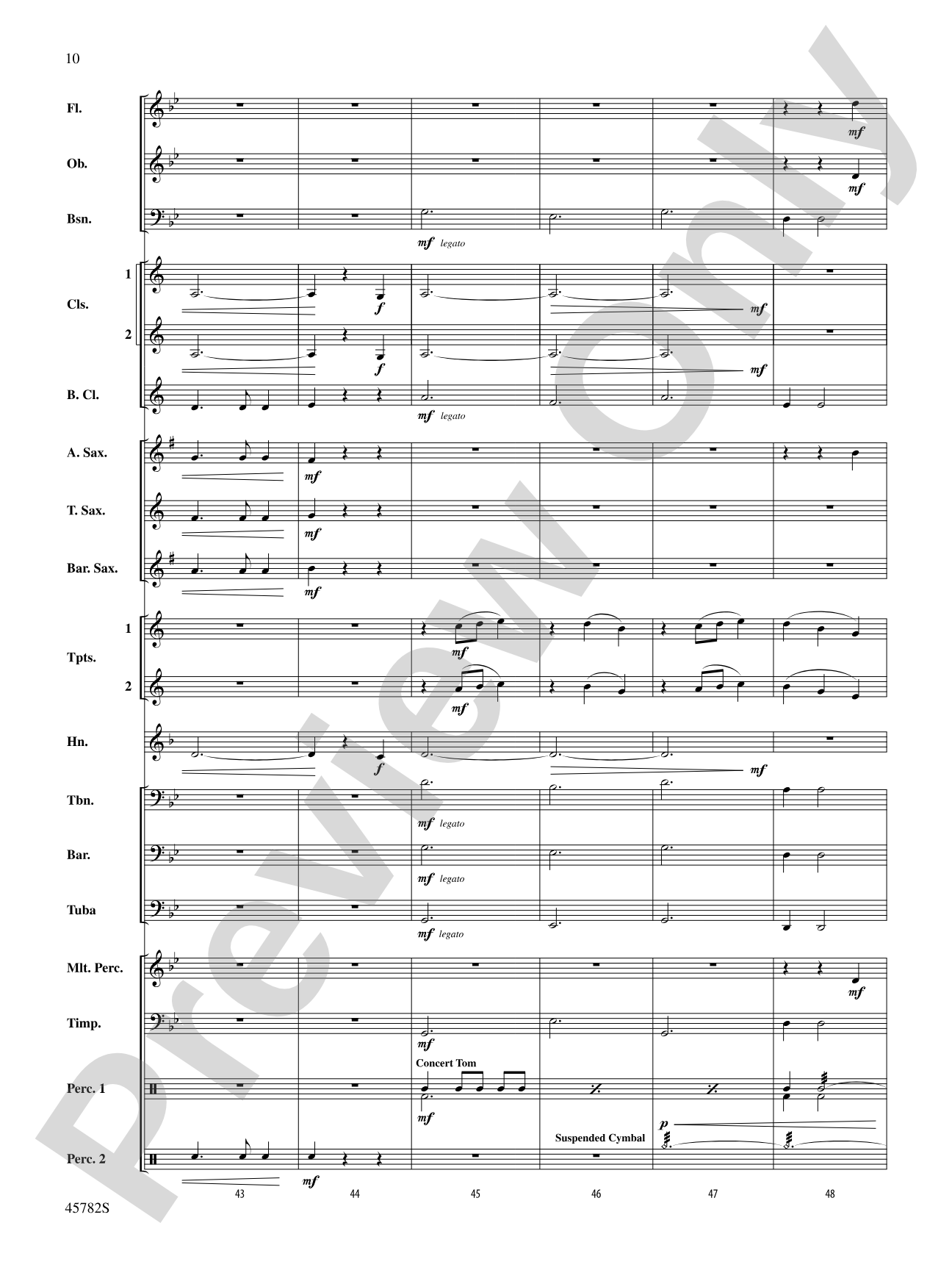 Gabriel's Message: Concert Band Conductor Score & Parts